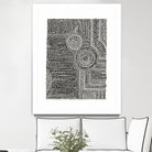 Clustered Dots A by Natasha Marie on GIANT ART - white black & white dots