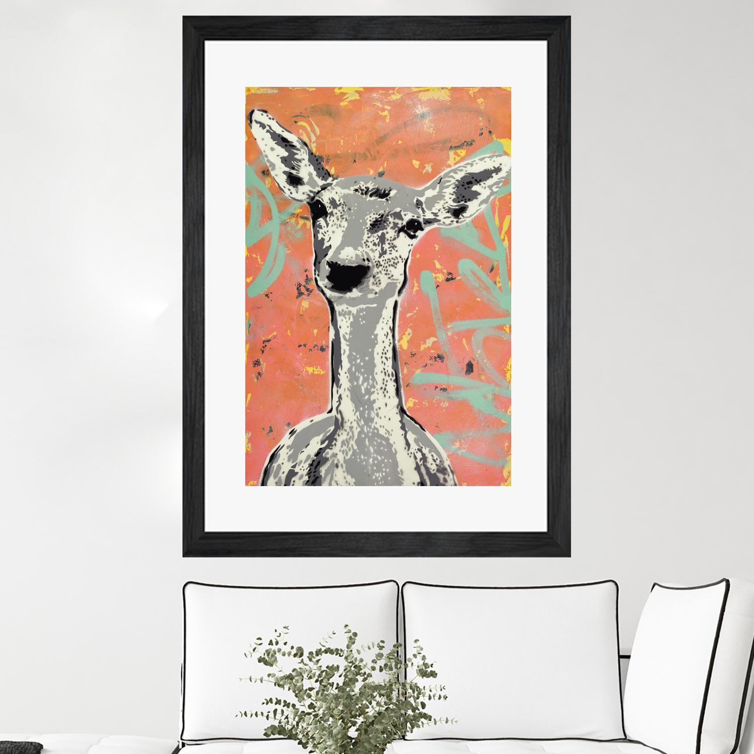 Fawn by Urban Soule on GIANT ART - green animals