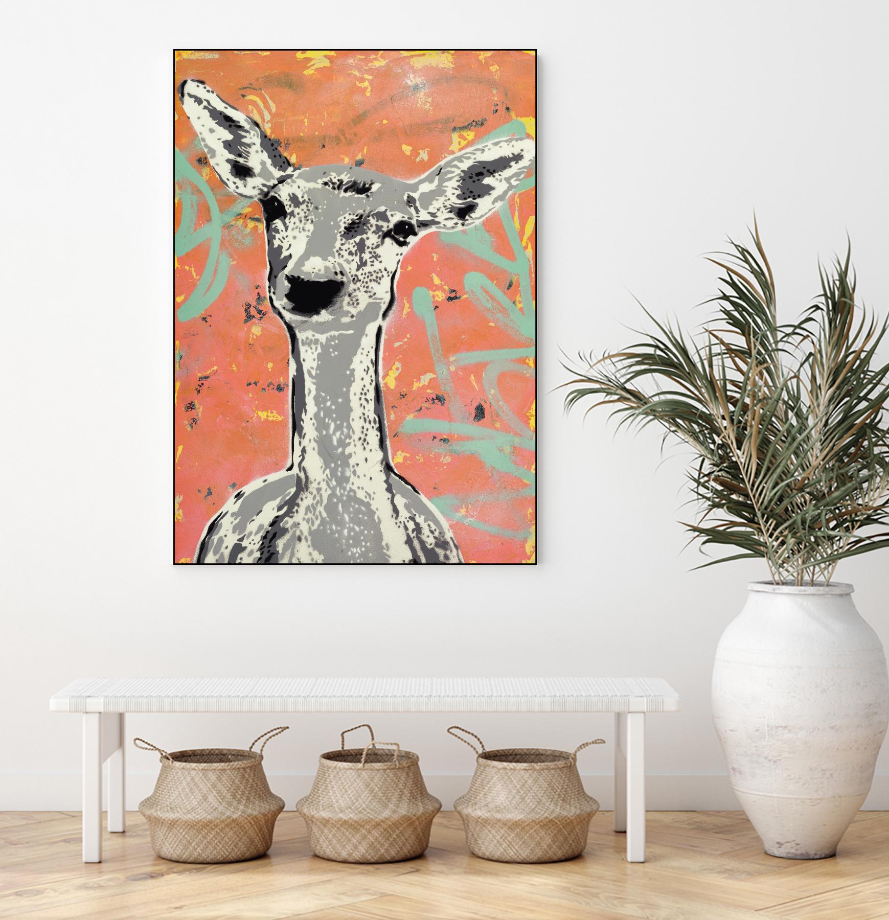Fawn by Urban Soule on GIANT ART - green animals