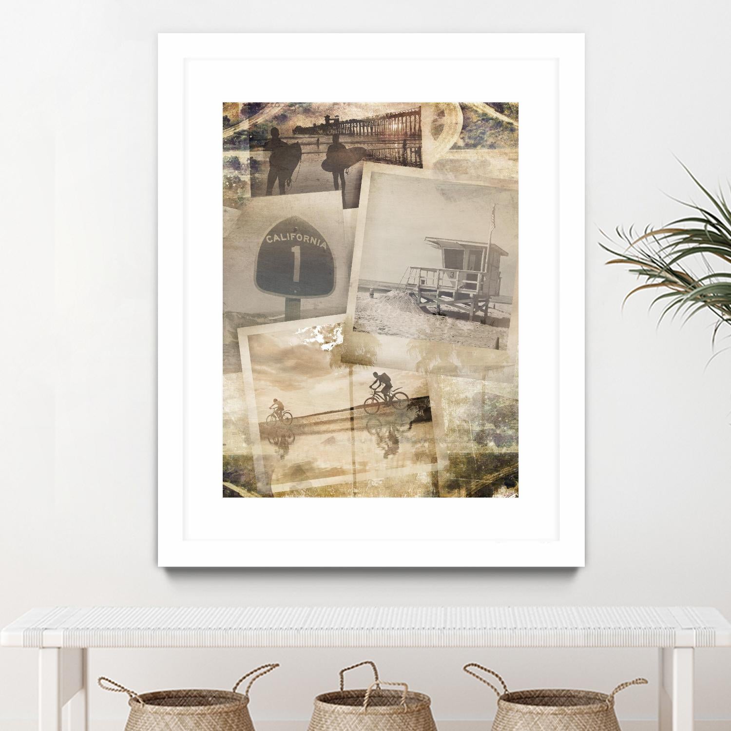 Los Angeles Polaroid Collage A by SEA Studio on GIANT ART - beige cityscapes & streets color photography