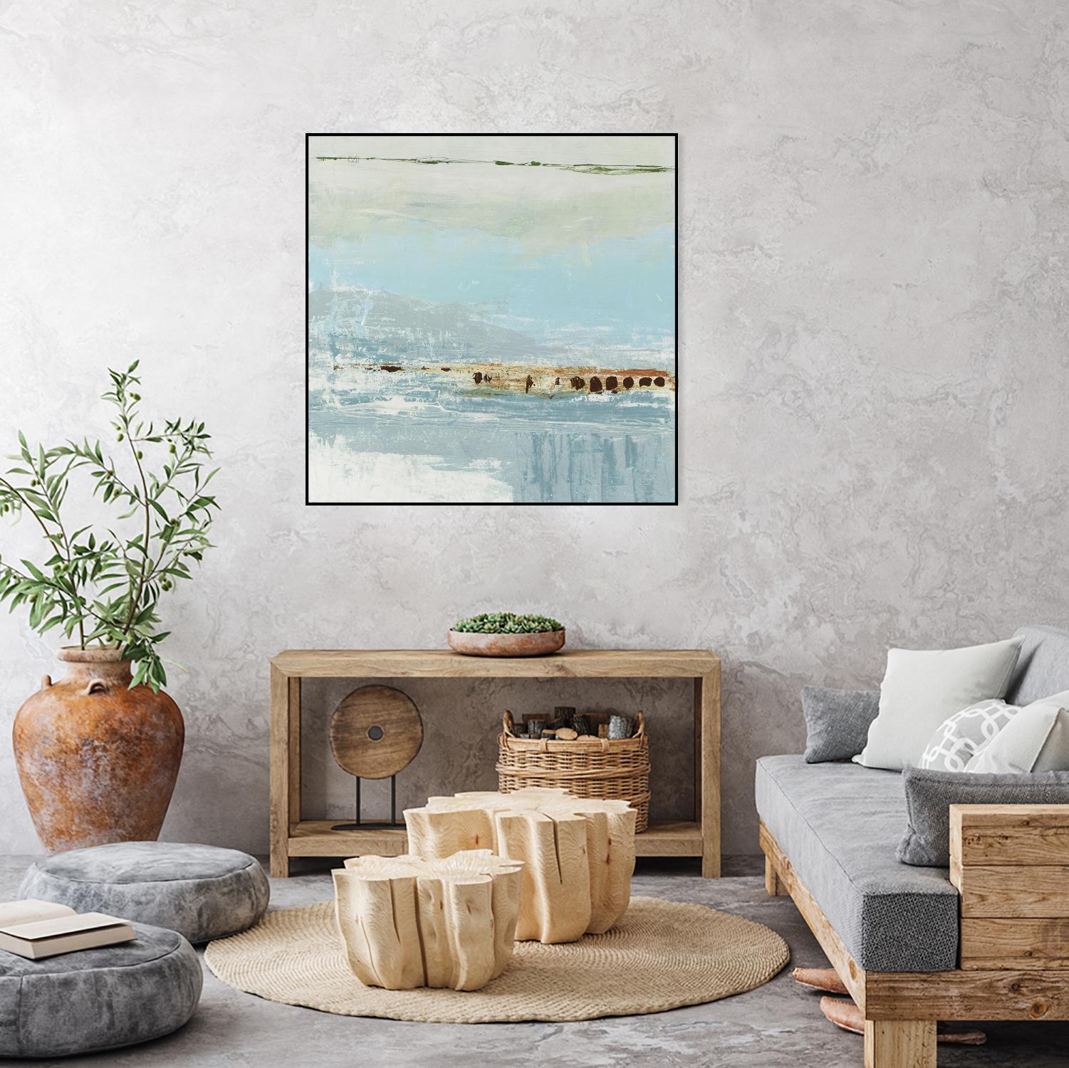 Echo 4 by KG Studio on GIANT ART - blue abstracts beach