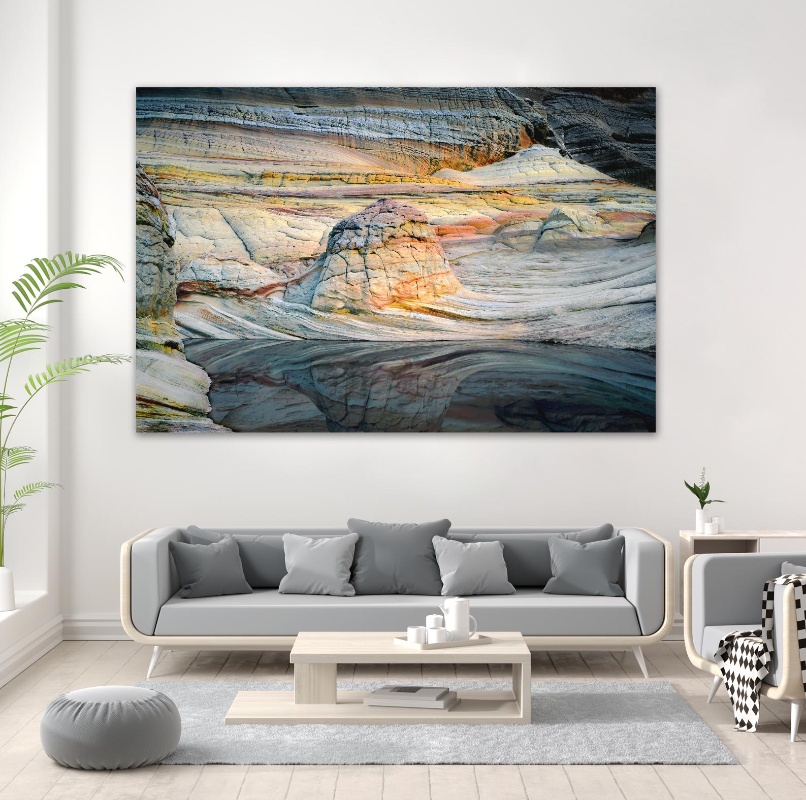 Coyotte Bluffs 1 by Robert Hansen on GIANT ART - grey landscape