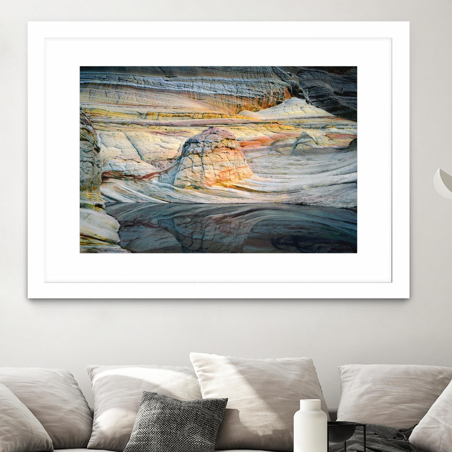Coyotte Bluffs 1 by Robert Hansen on GIANT ART - orange landscape