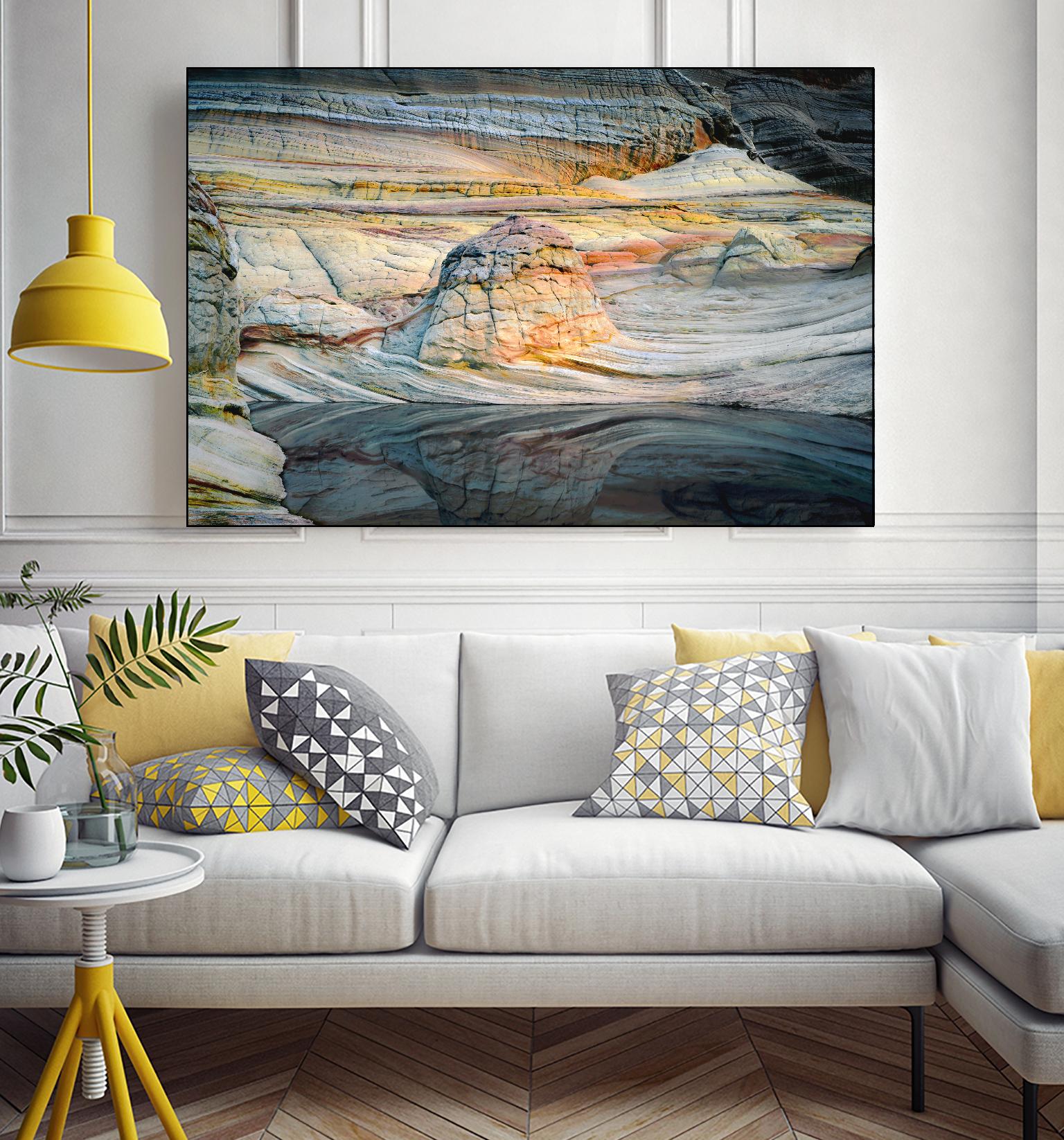 Coyotte Bluffs 1 by Robert Hansen on GIANT ART - grey landscape