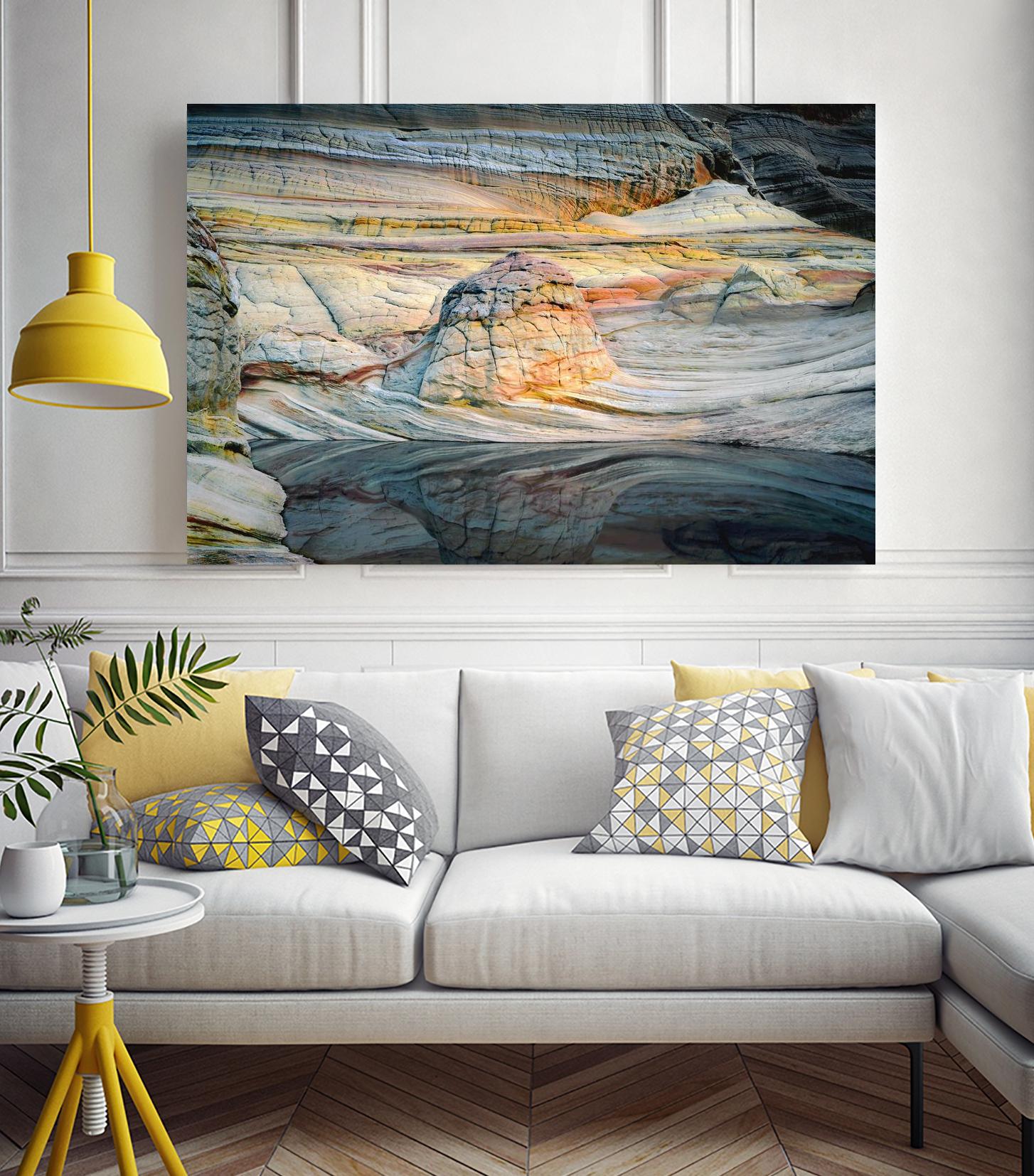 Coyotte Bluffs 1 by Robert Hansen on GIANT ART - orange landscape