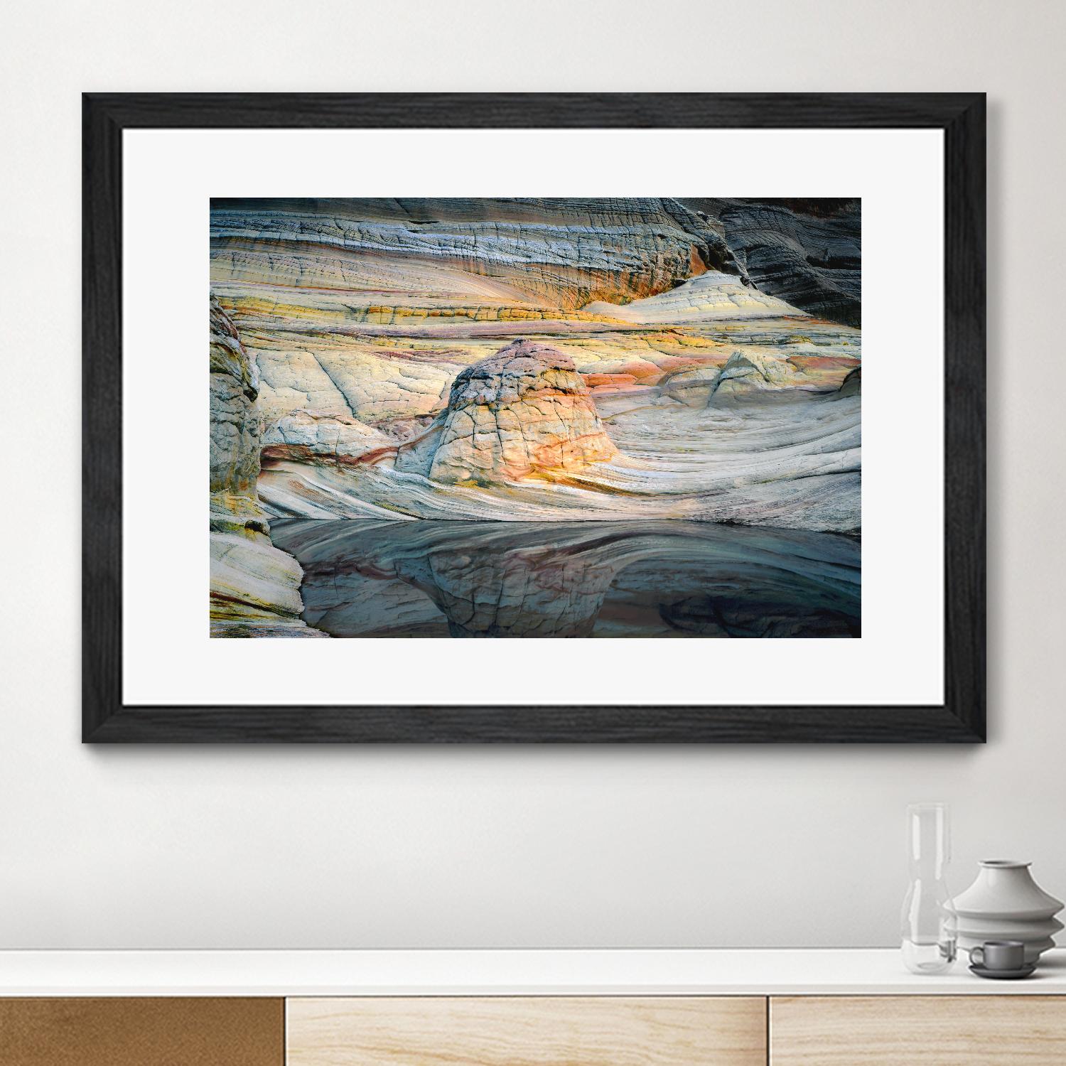 Coyotte Bluffs 1 by Robert Hansen on GIANT ART - orange landscape