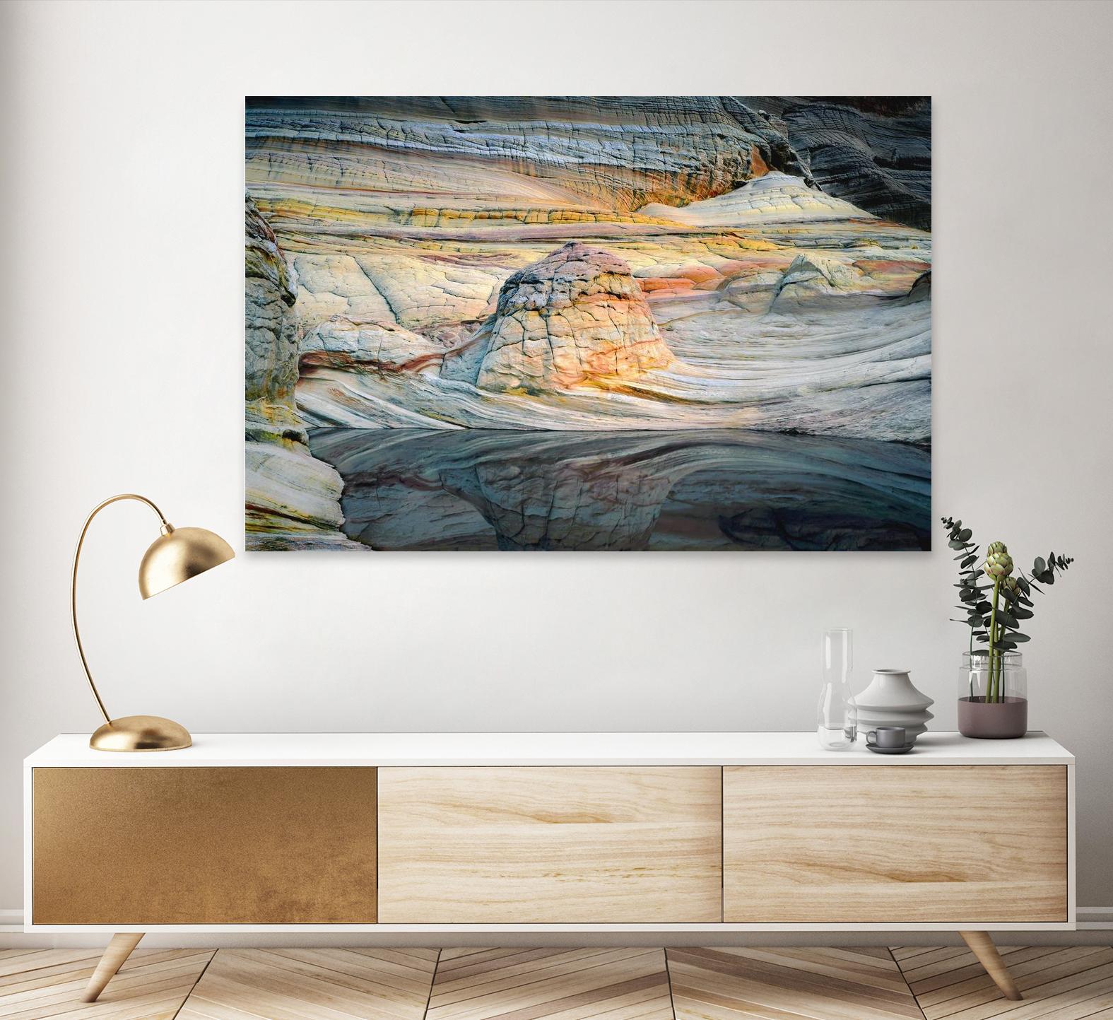 Coyotte Bluffs 1 by Robert Hansen on GIANT ART - orange landscape