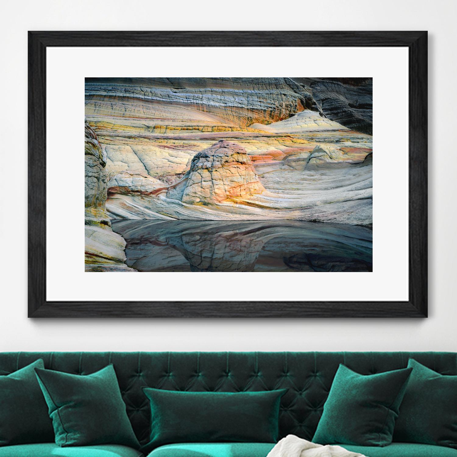 Coyotte Bluffs 1 by Robert Hansen on GIANT ART - orange landscape