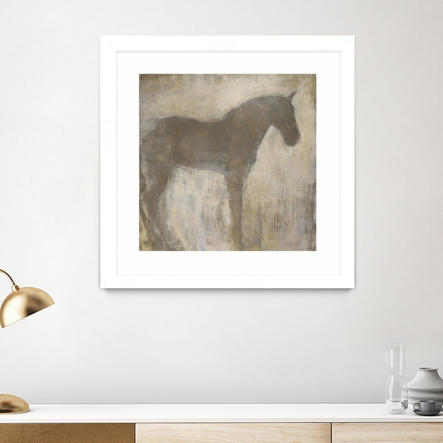 Equine Imprint 1 by Harris, Maeve Harris on GIANT ART - beige animals horse