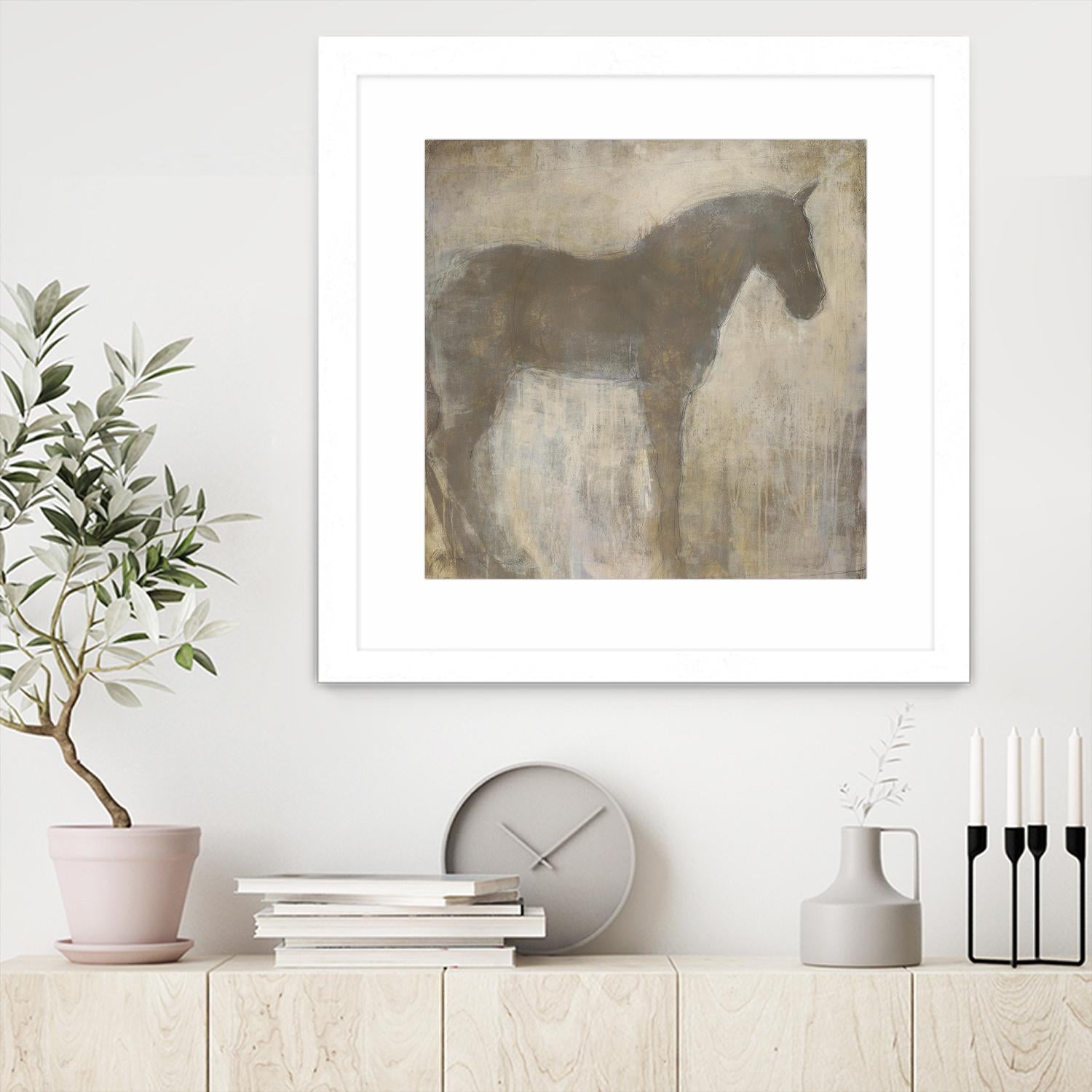 Equine Imprint 1 by Harris, Maeve Harris on GIANT ART - beige animals horse