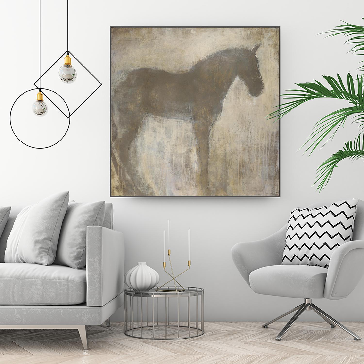 Equine Imprint 1 by Harris, Maeve Harris on GIANT ART - beige animals horse