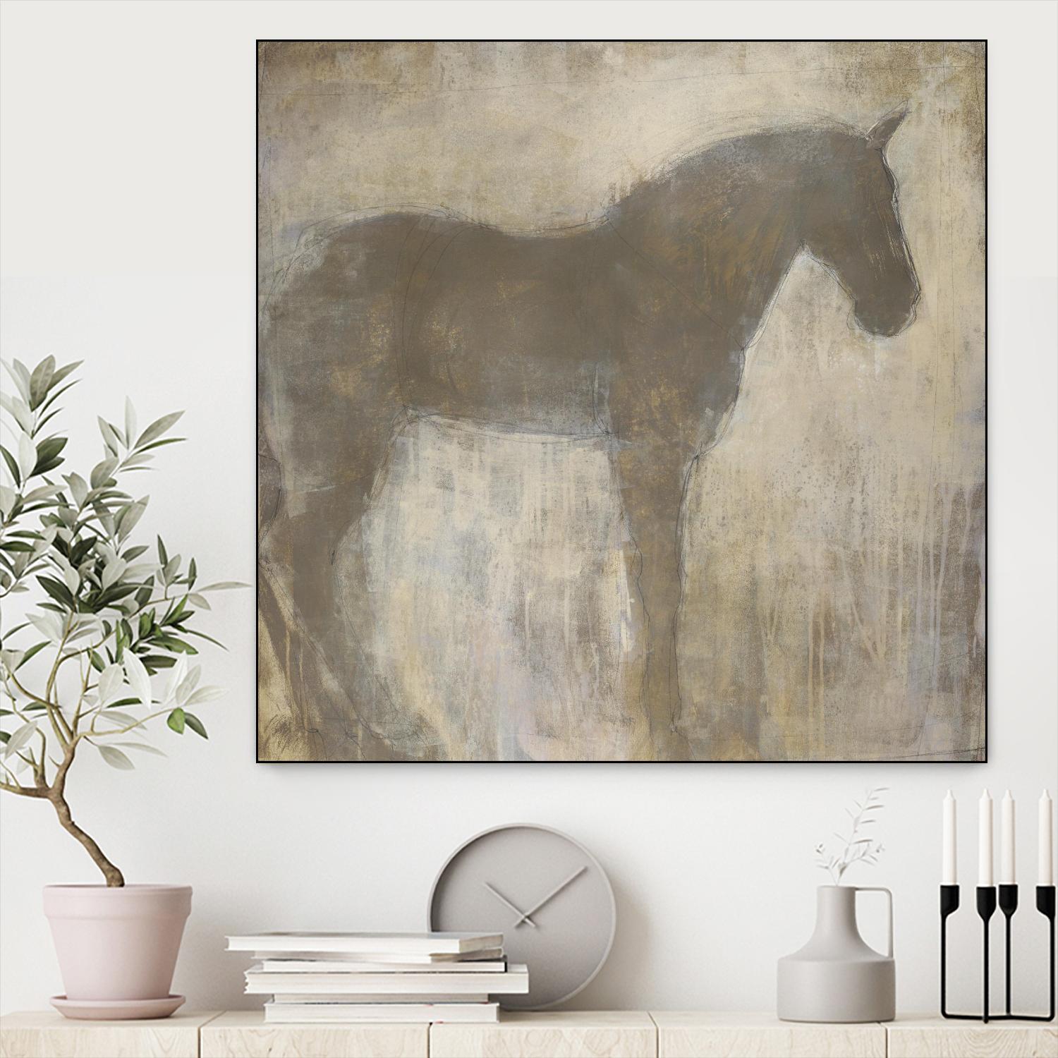 Equine Imprint 1 by Harris, Maeve Harris on GIANT ART - beige animals horse