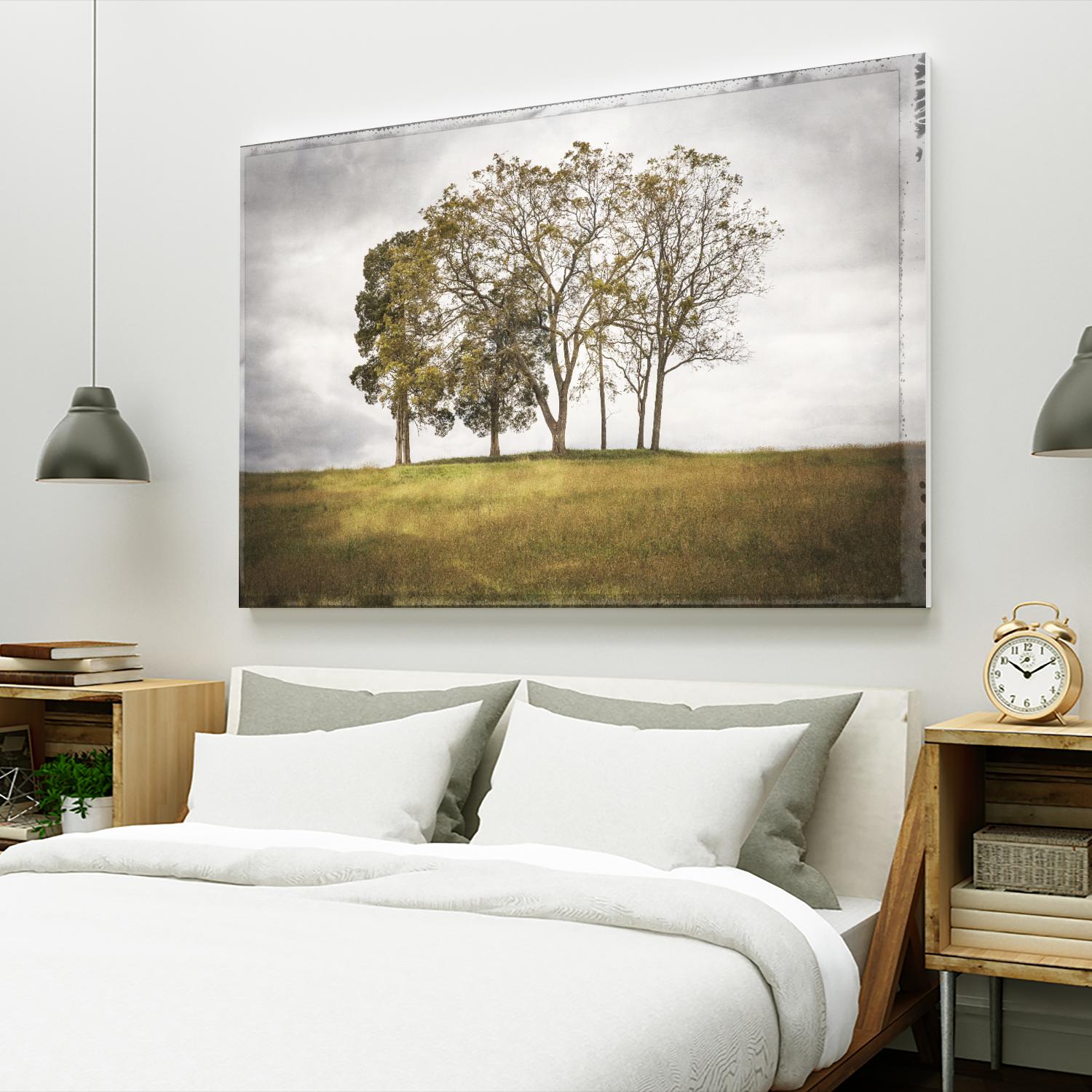 Three Trees by Lillis Werder on GIANT ART - gold landscape