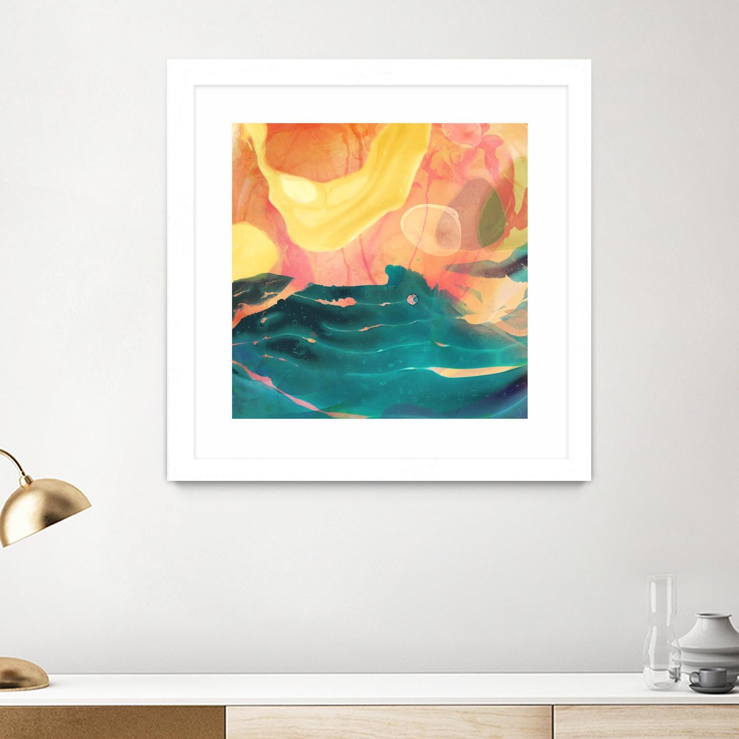 Seaside Abstract by THE Studio on GIANT ART - red abstract