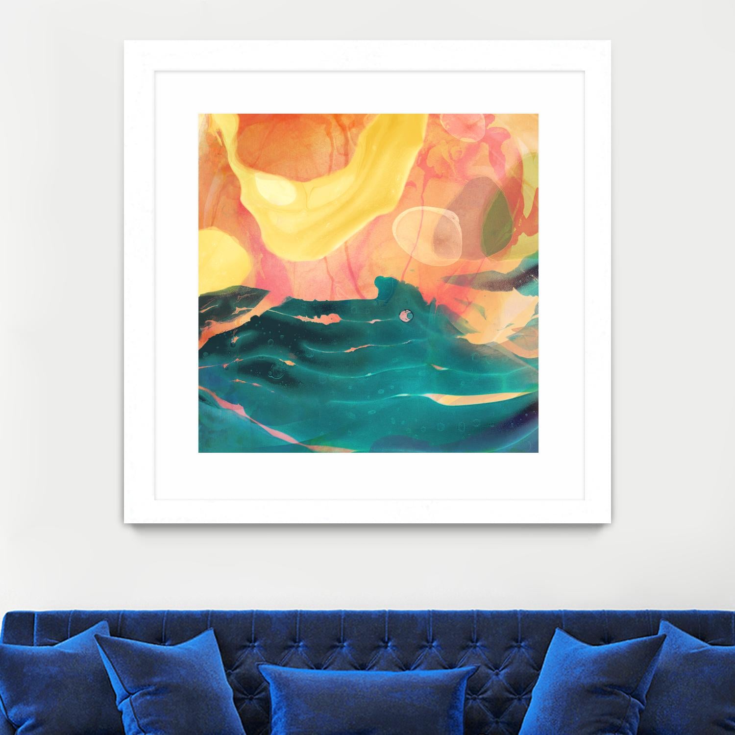 Seaside Abstract by THE Studio on GIANT ART - red abstract