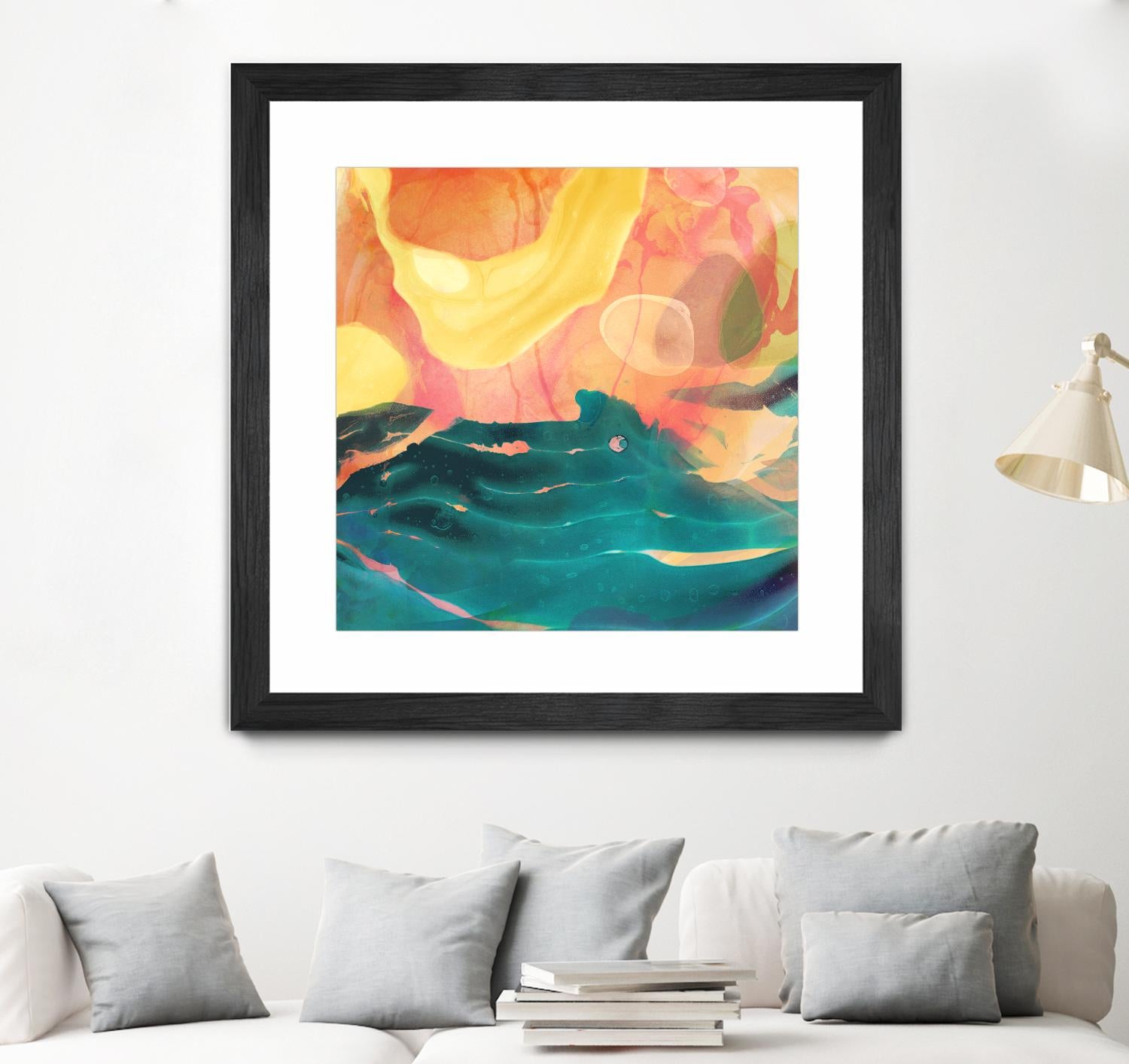 Seaside Abstract by THE Studio on GIANT ART - red abstract