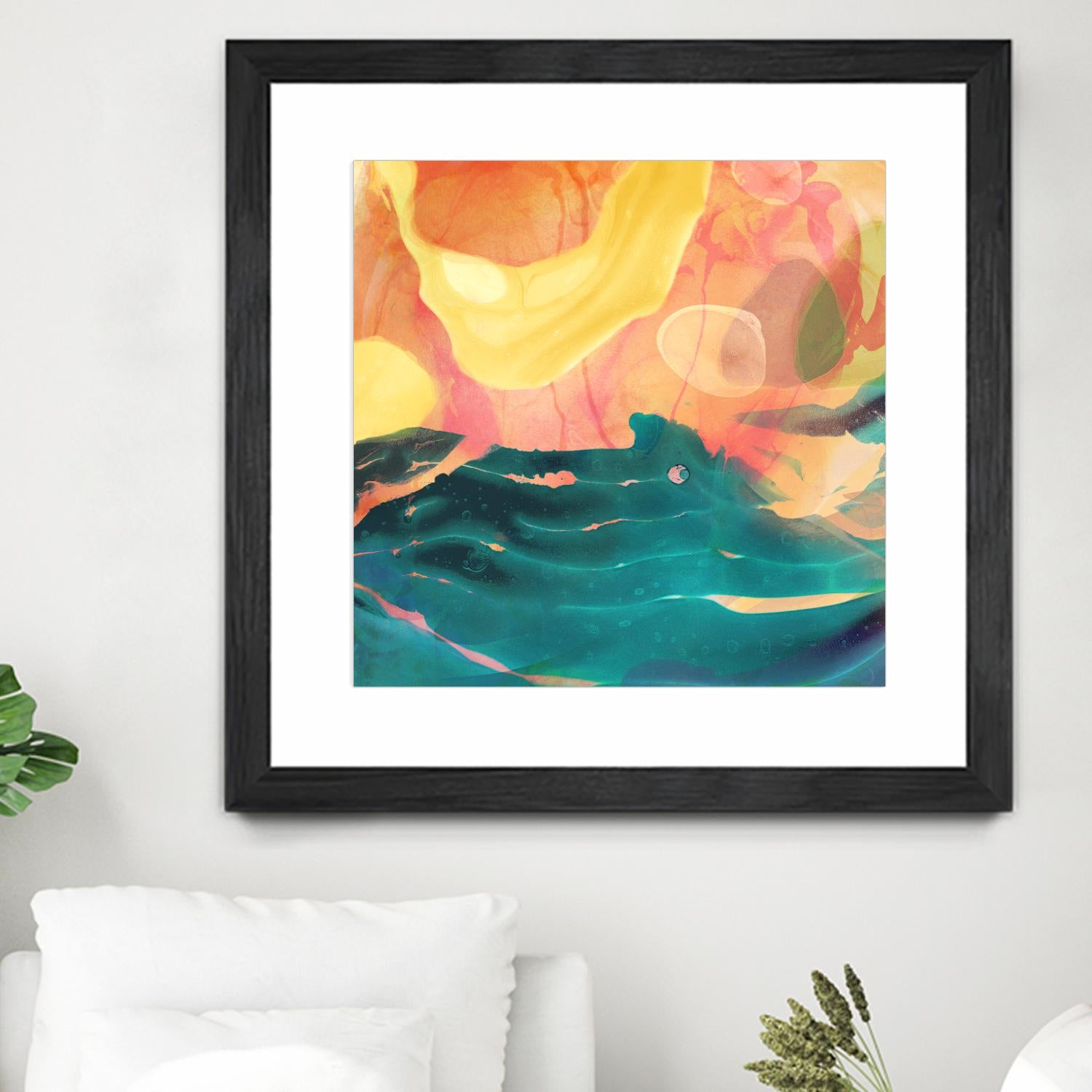 Seaside Abstract by THE Studio on GIANT ART - red abstract