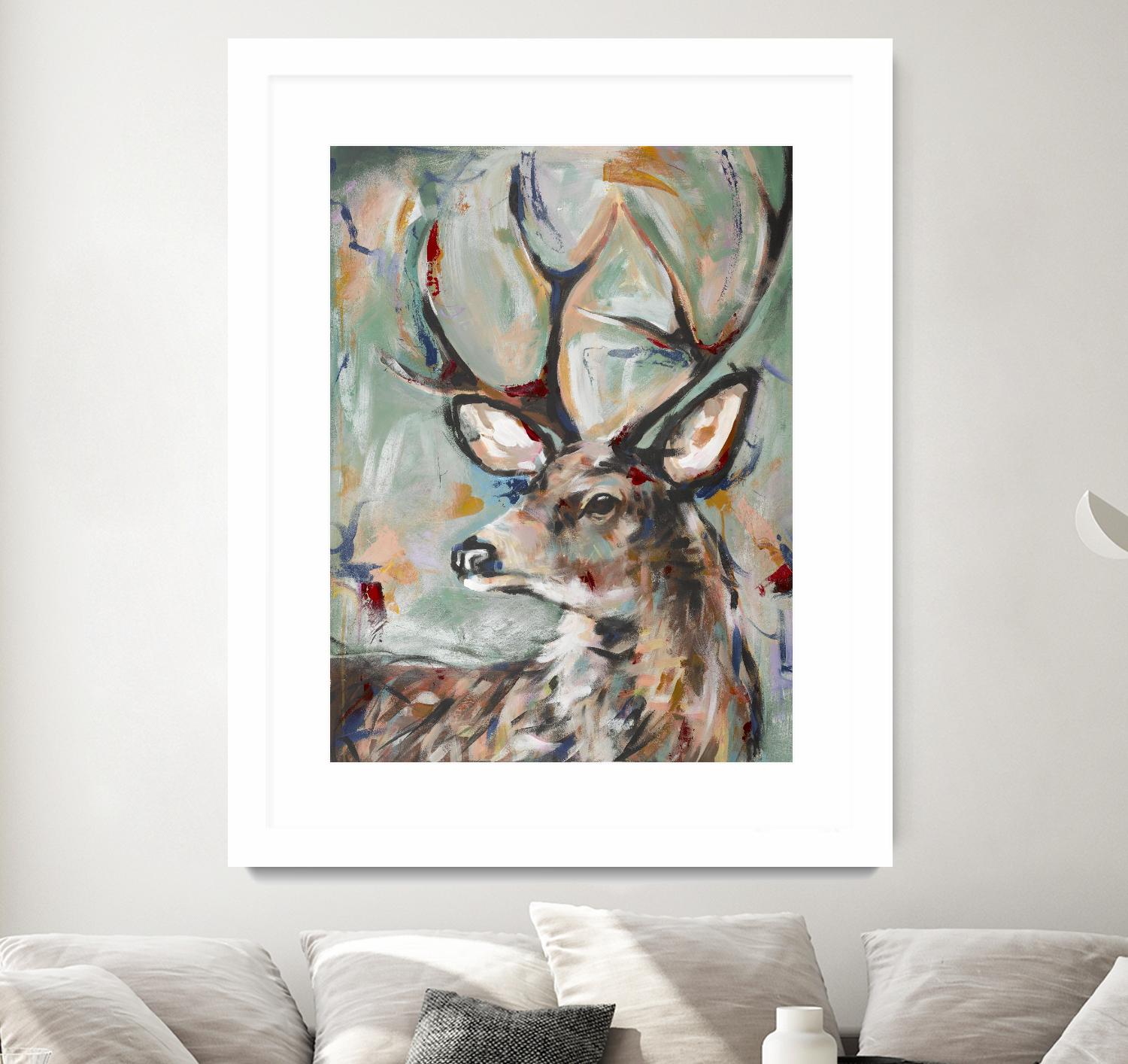 Buck by STA Studio on GIANT ART - beige animals wild