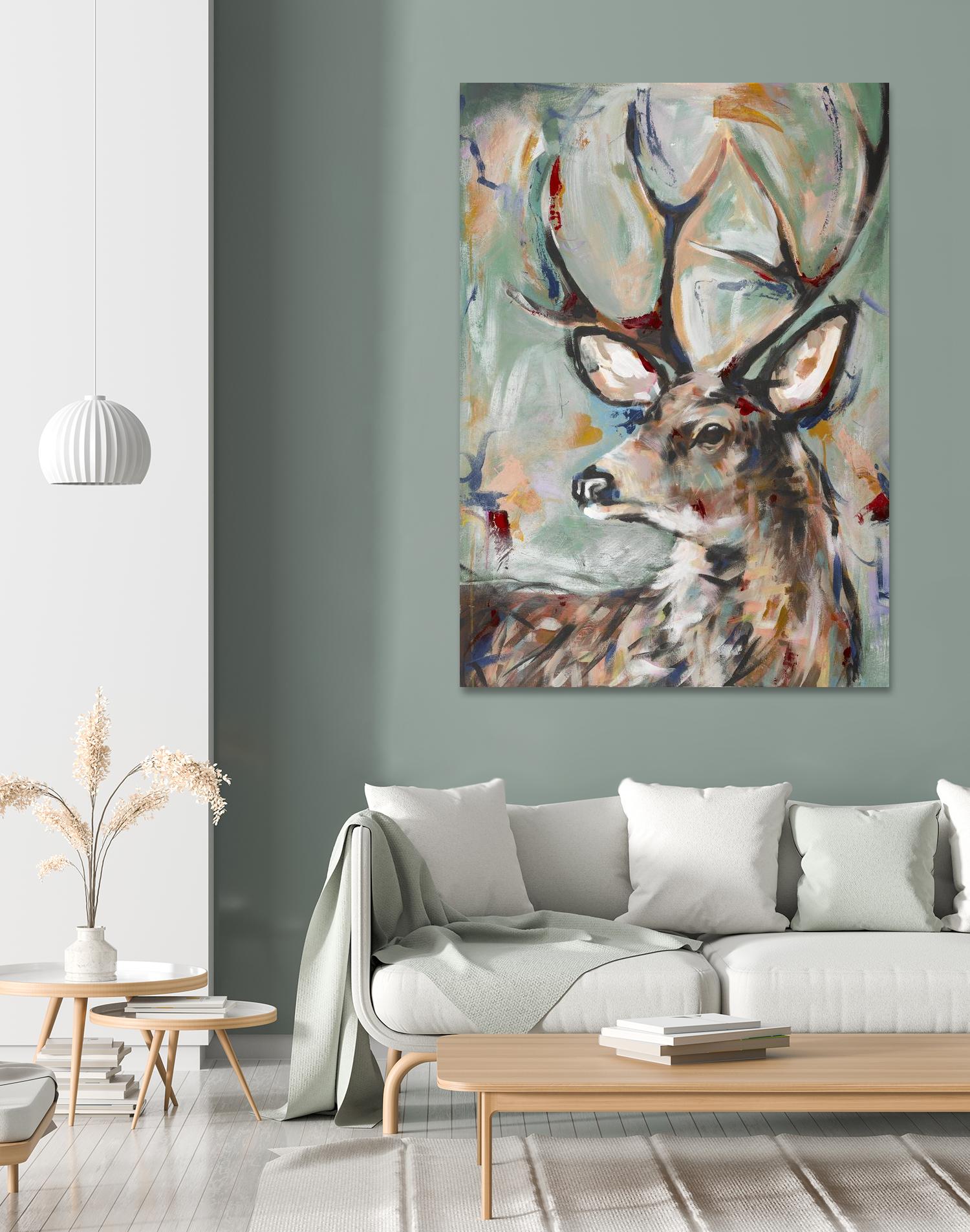 Buck by STA Studio on GIANT ART - beige animals wild