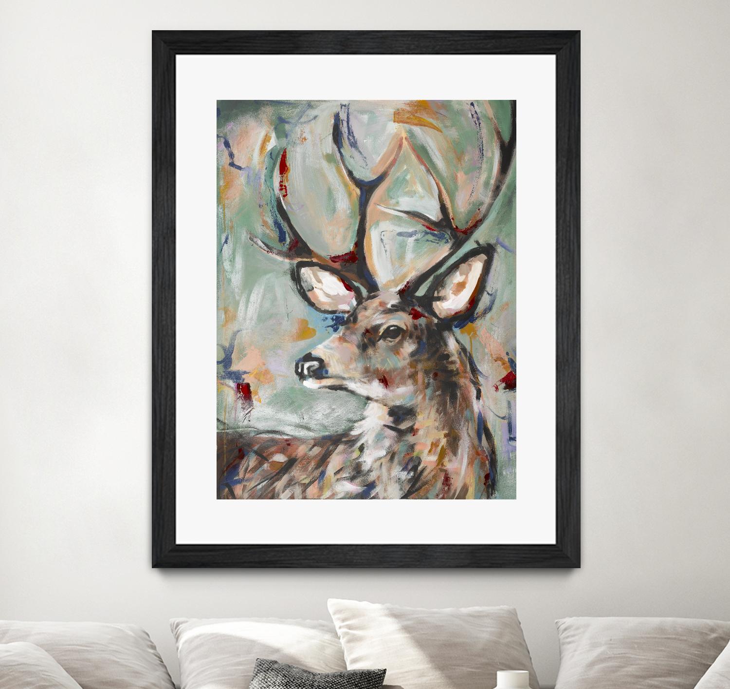 Buck by STA Studio on GIANT ART - beige animals wild