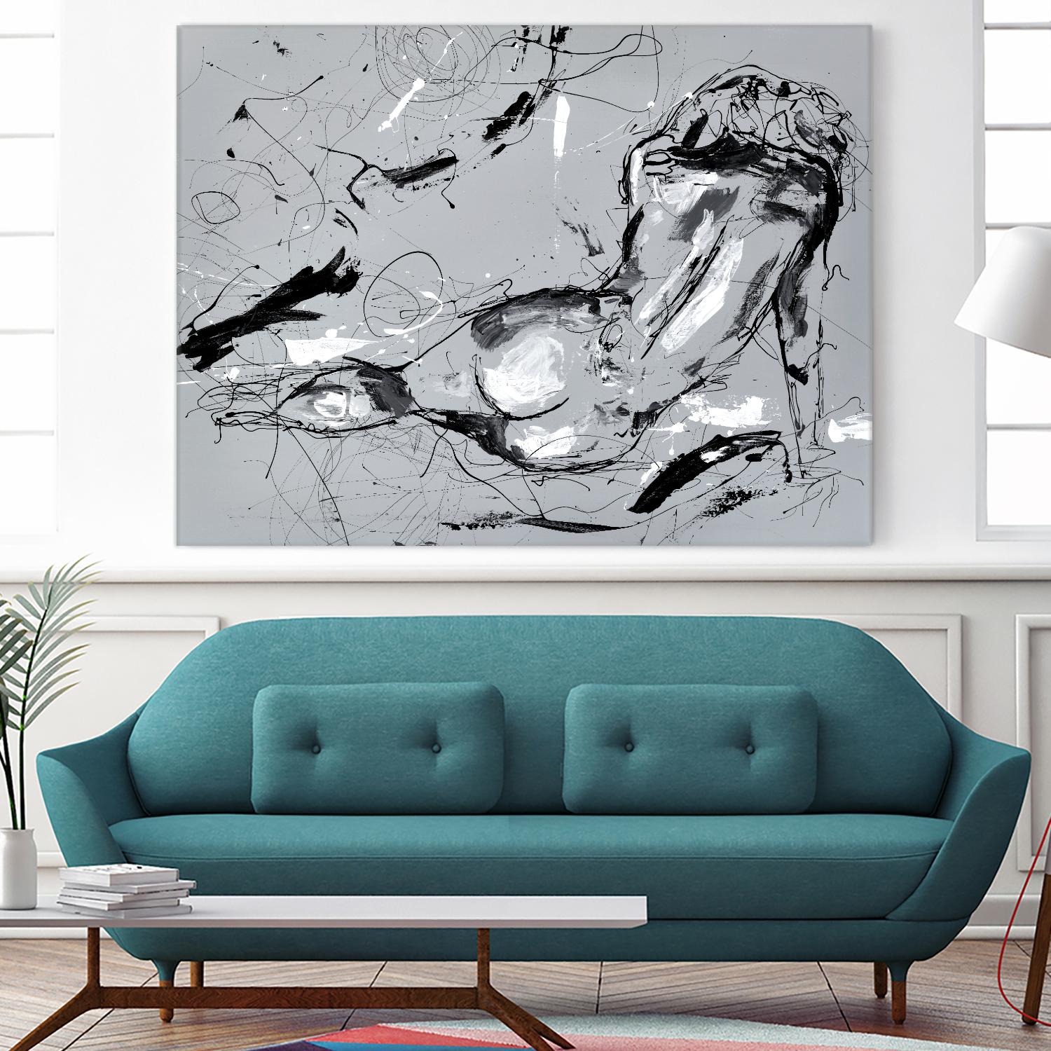 Nude Figure 3 by Stefano Altamura on GIANT ART - grey men and women