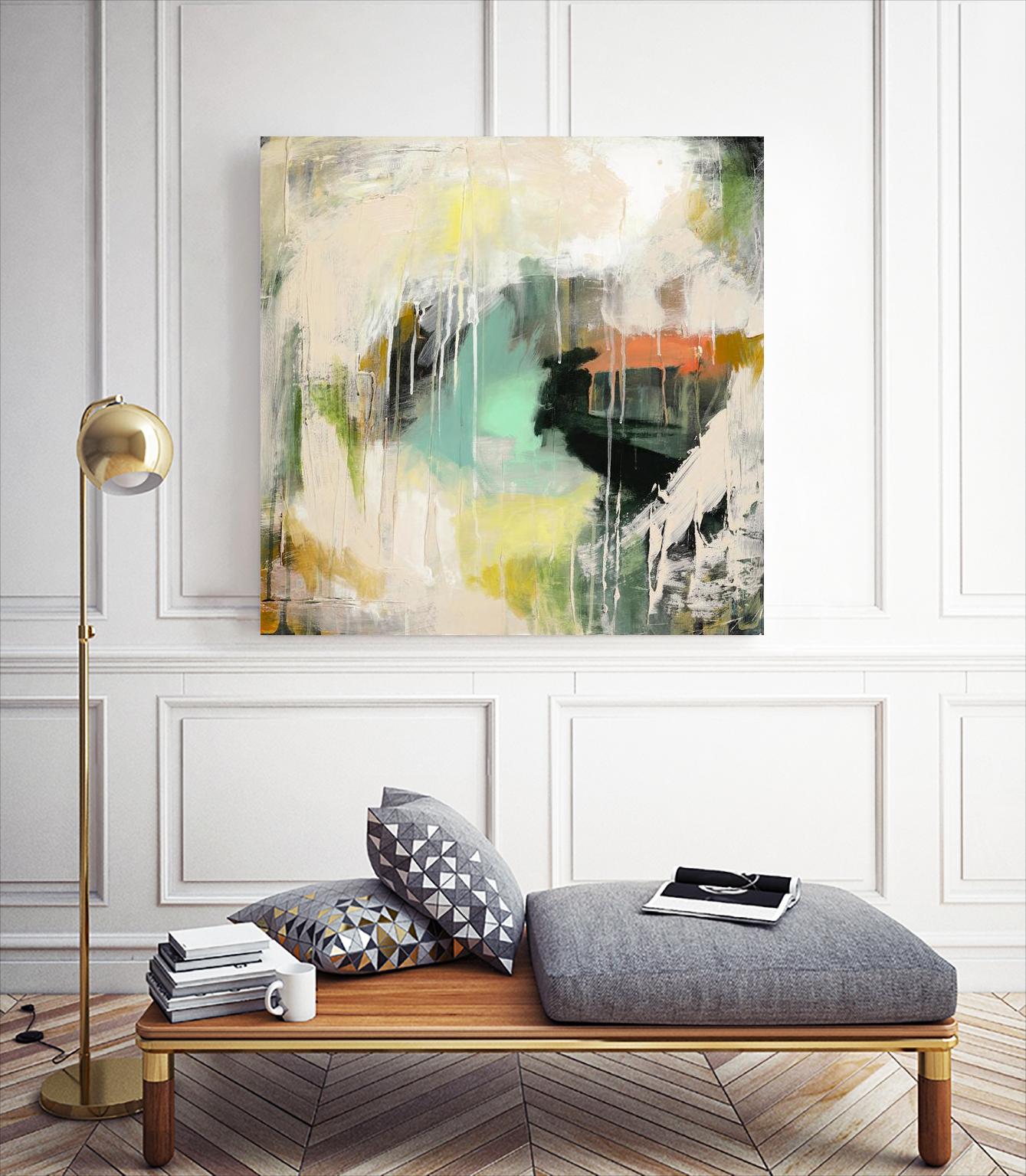 Tunnel Vision 1 by Brenna Harvey on GIANT ART - beige abstract