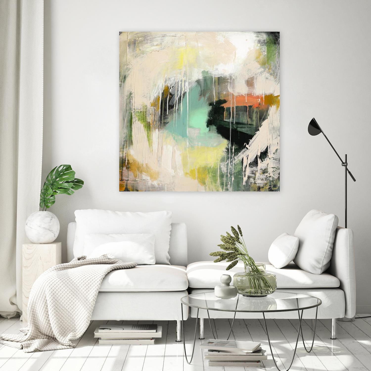 Tunnel Vision 1 by Brenna Harvey on GIANT ART - beige abstract