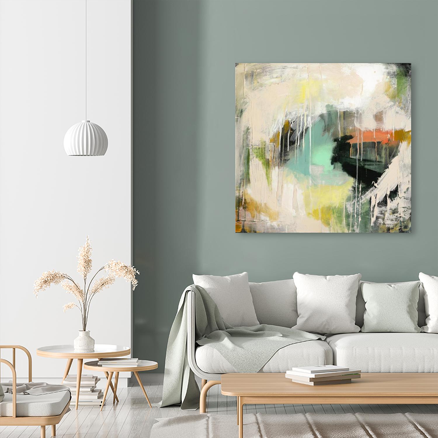 Tunnel Vision 1 by Brenna Harvey on GIANT ART - beige abstract