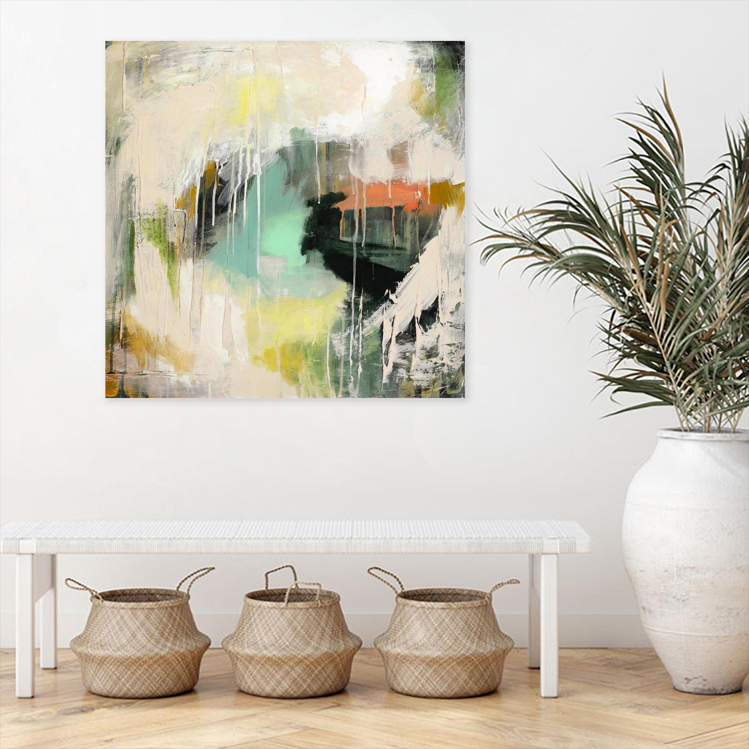 Tunnel Vision 1 by Brenna Harvey on GIANT ART - beige abstract