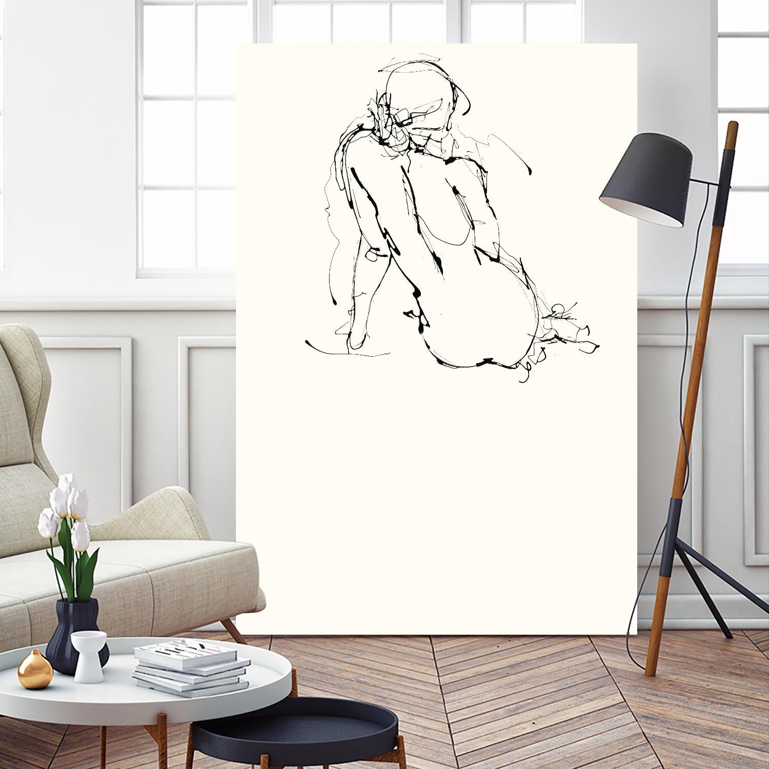 Contour Figure 4 by Stefano Altamura on GIANT ART - black men and women