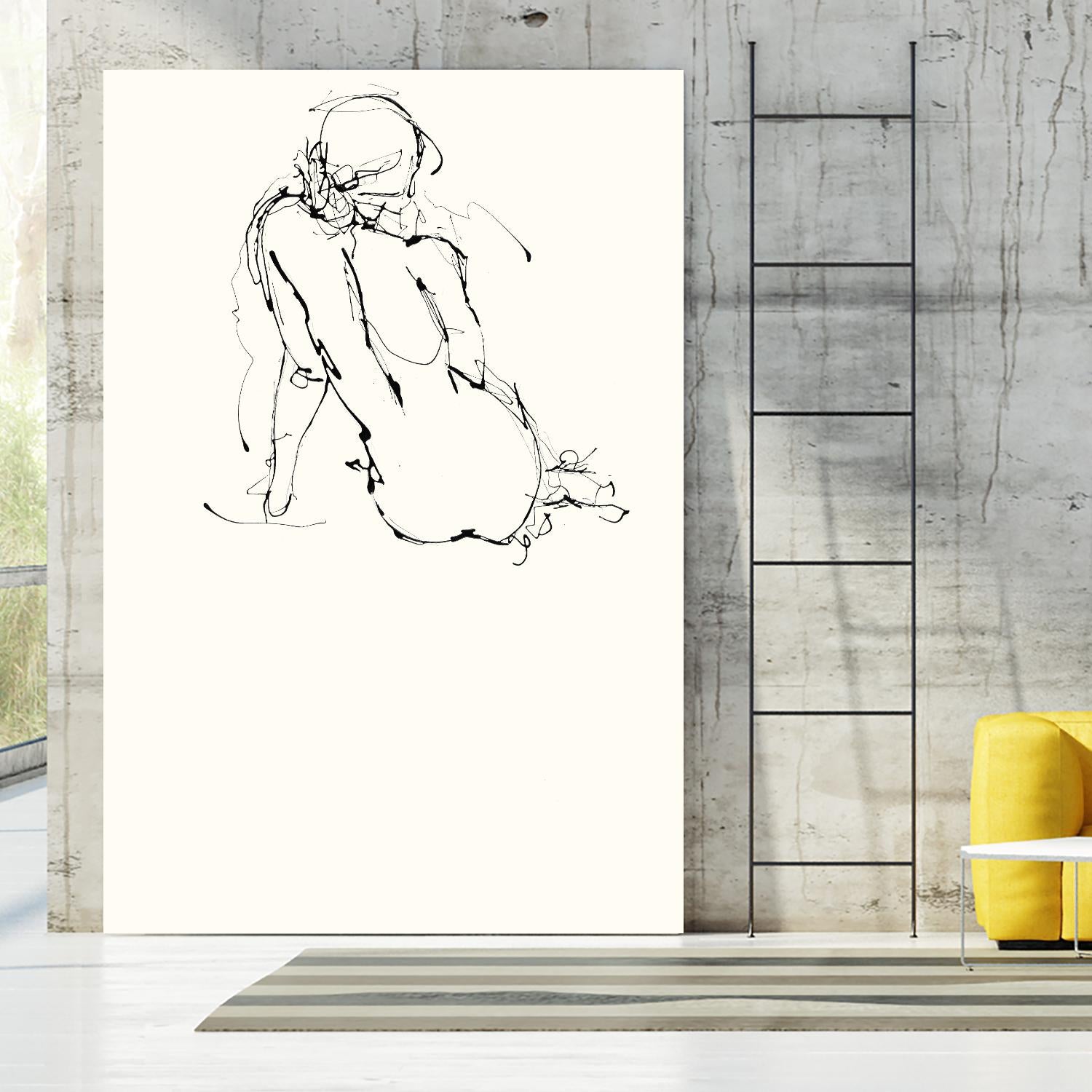 Contour Figure 4 by Stefano Altamura on GIANT ART - black men and women