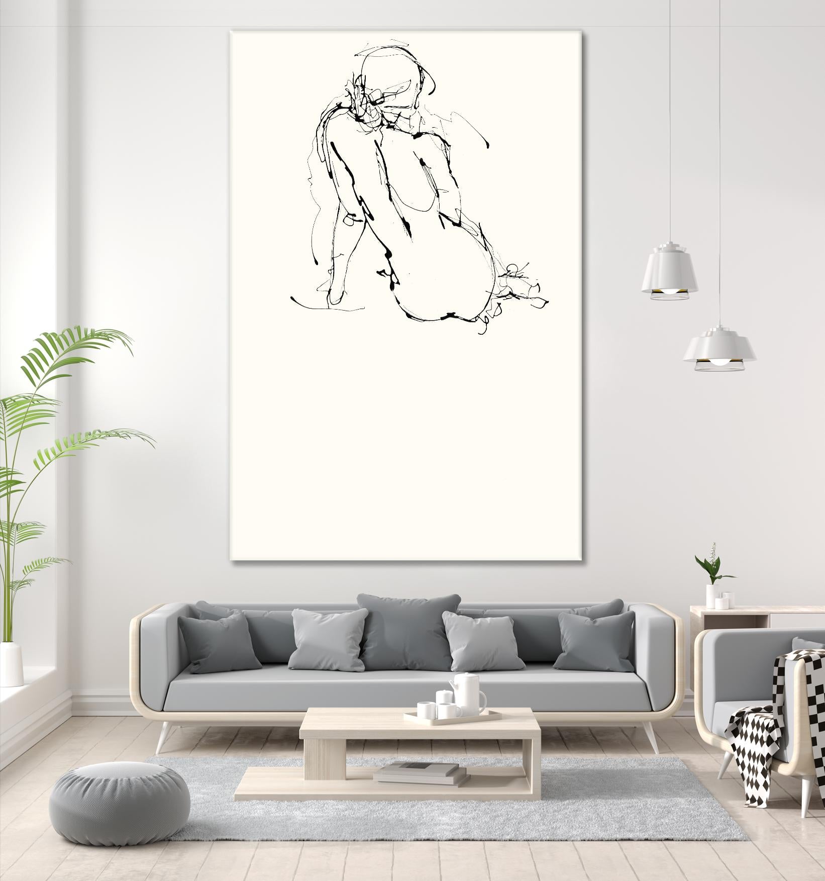 Contour Figure 4 by Stefano Altamura on GIANT ART - black men and women