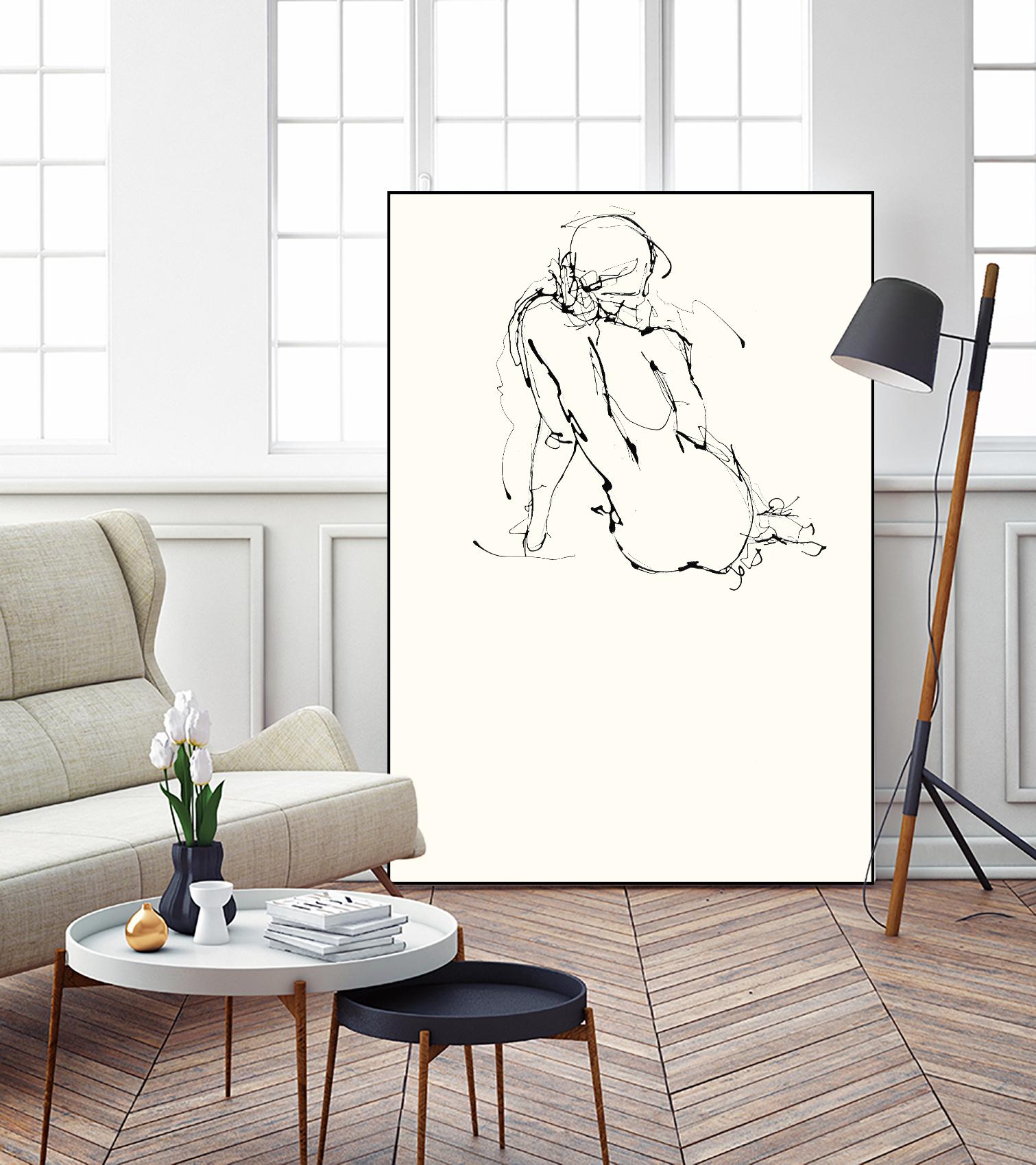 Contour Figure 4 by Stefano Altamura on GIANT ART - black men and women