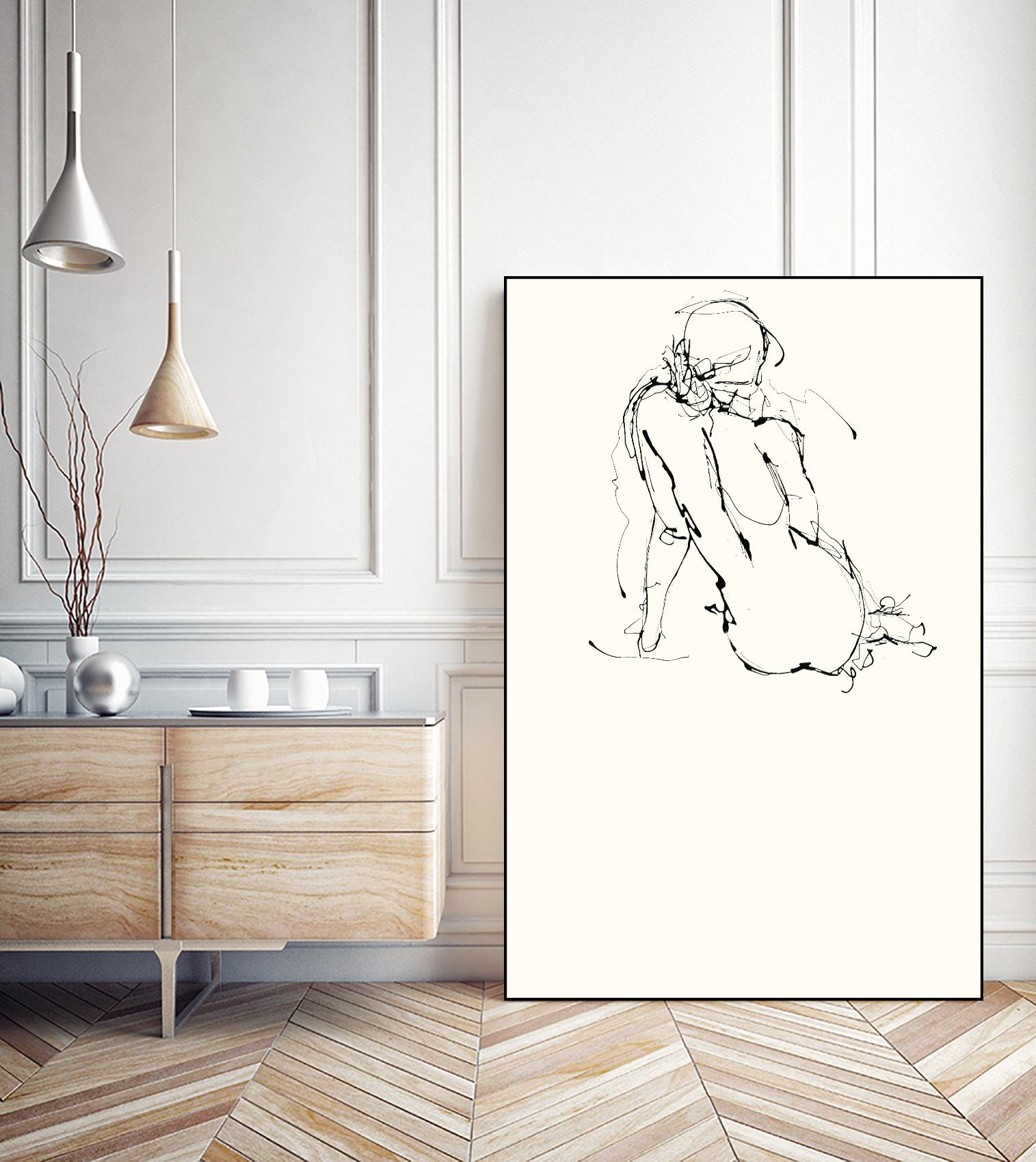 Contour Figure 4 by Stefano Altamura on GIANT ART - black men and women