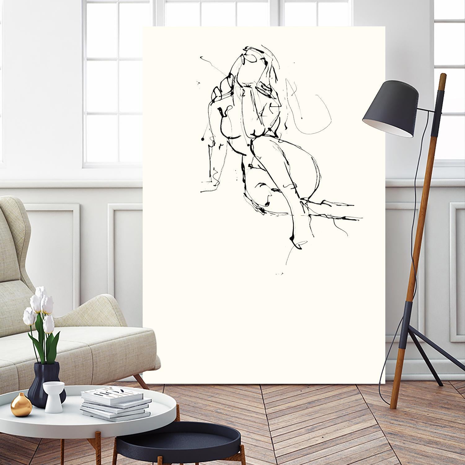 Contour Figure 9 by Stefano Altamura on GIANT ART - black men and women