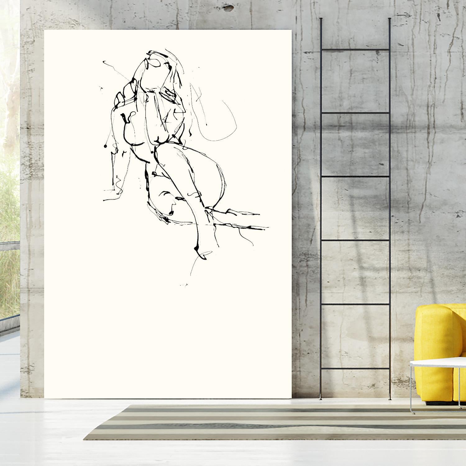 Contour Figure 9 by Stefano Altamura on GIANT ART - black men and women