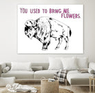 Bison by Natasha Marie on GIANT ART - pink contemporary