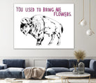Bison by Natasha Marie on GIANT ART - pink contemporary
