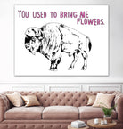 Bison by Natasha Marie on GIANT ART - pink contemporary