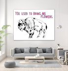 Bison by Natasha Marie on GIANT ART - pink contemporary