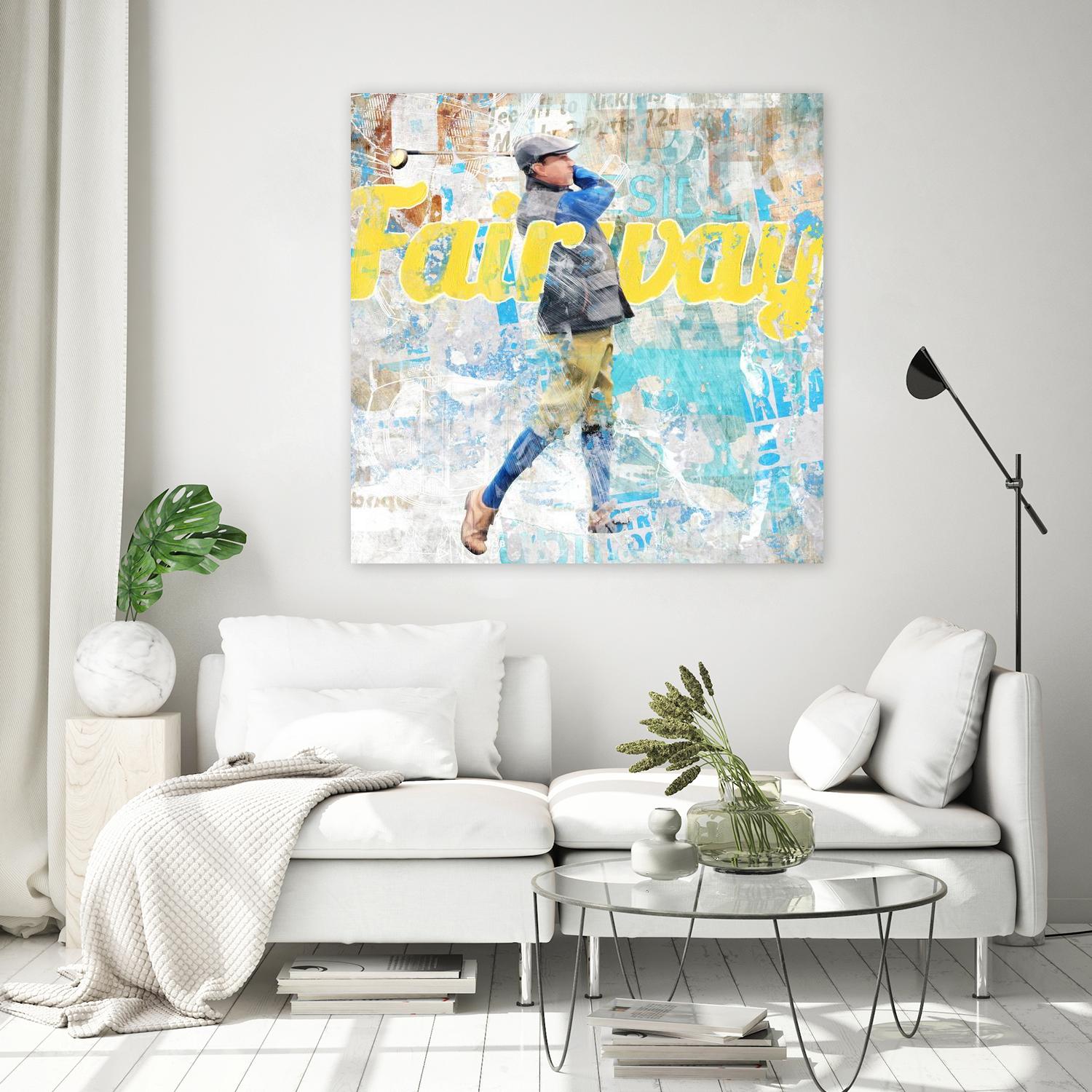 Fairway by THE Studio on GIANT ART - beige typography golf