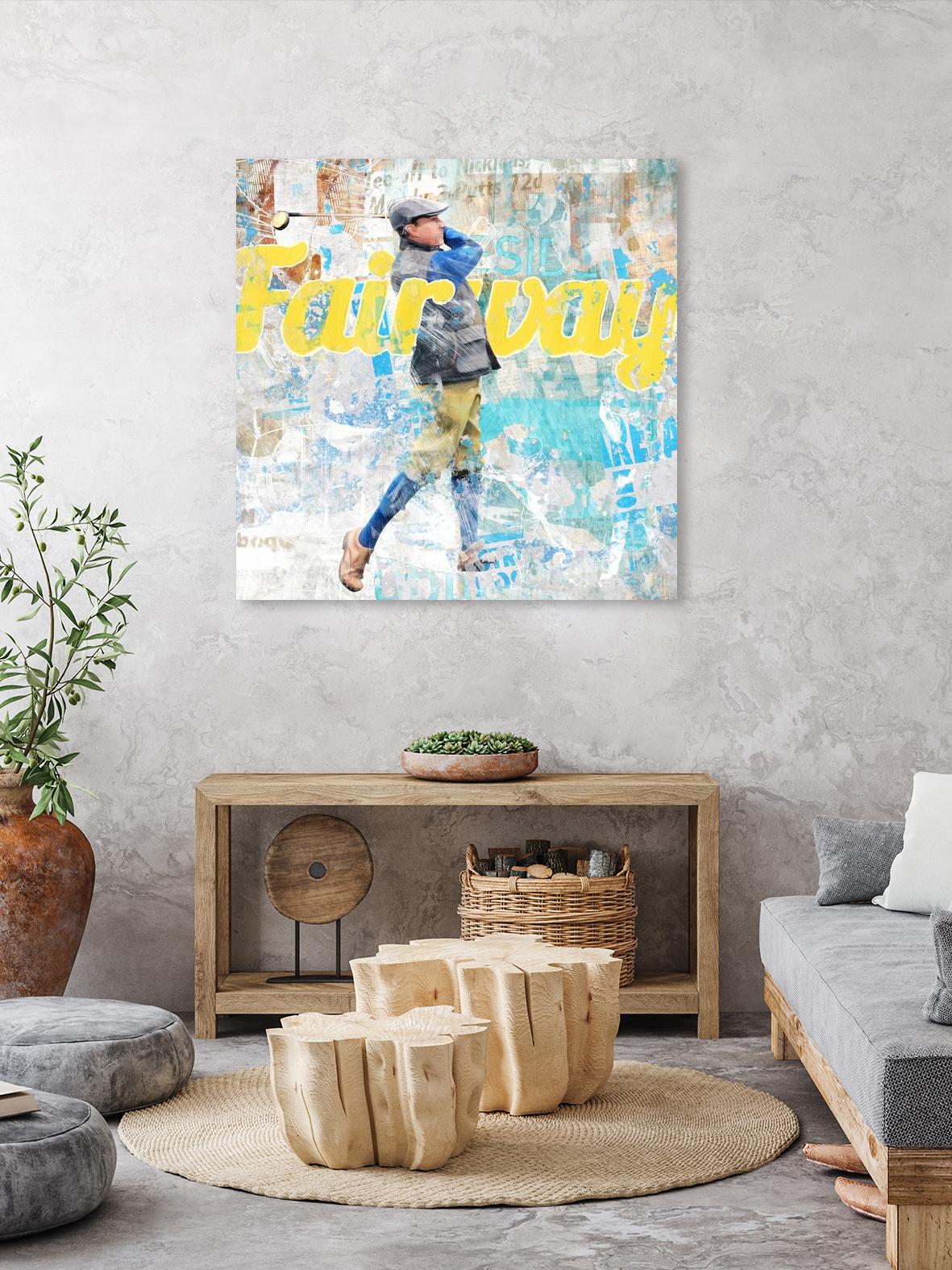Fairway by THE Studio on GIANT ART - beige typography golf
