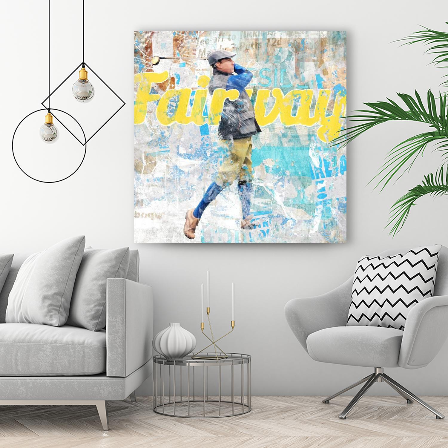 Fairway by THE Studio on GIANT ART - beige typography golf