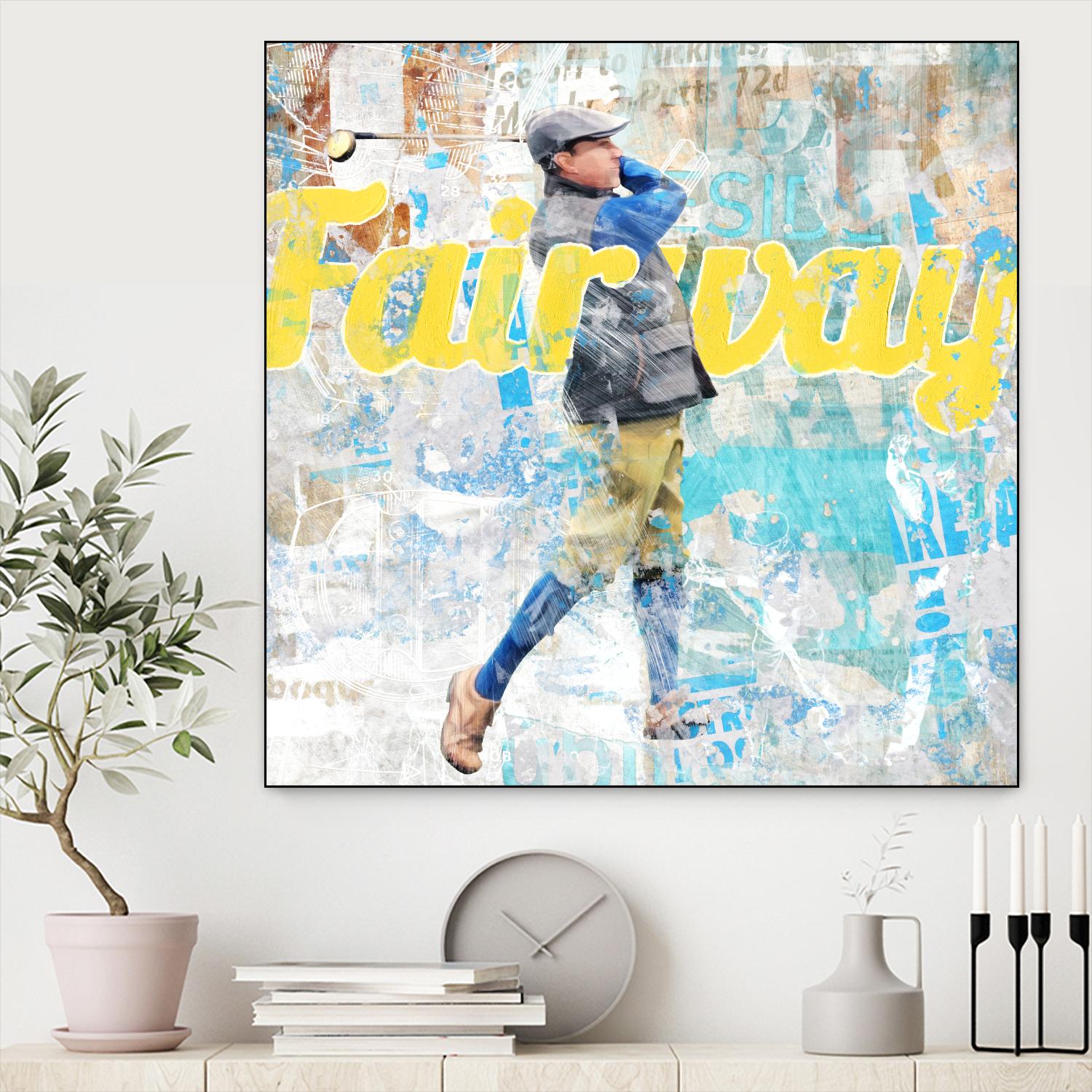 Fairway by THE Studio on GIANT ART - white vintage