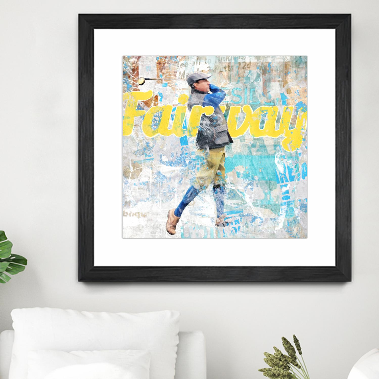 Fairway by THE Studio on GIANT ART - white vintage