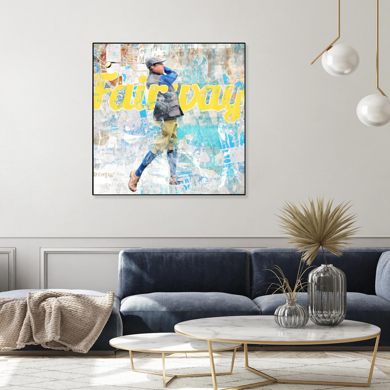 Fairway by THE Studio on GIANT ART - white vintage