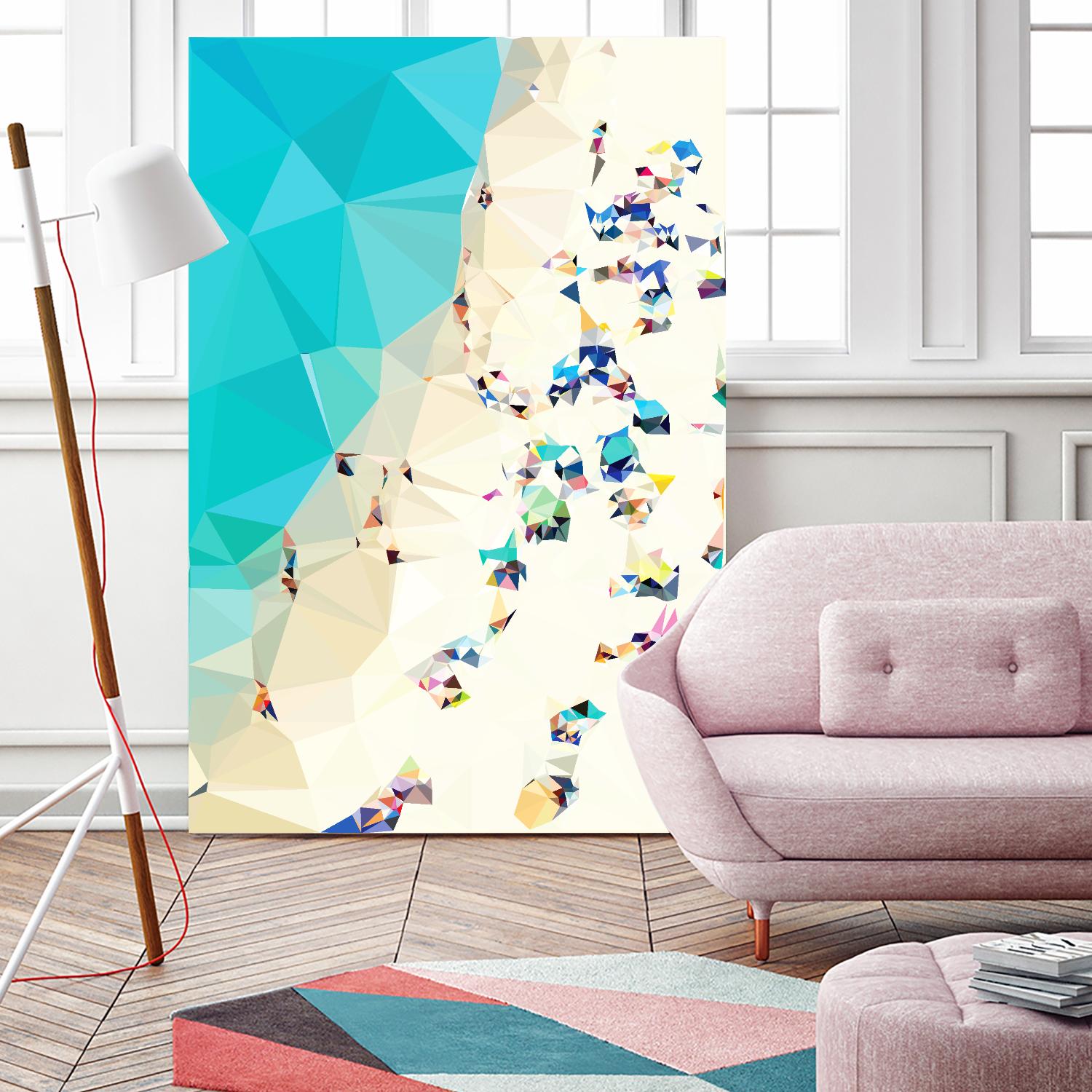 Fractal Beach 2 by THE Studio on GIANT ART - beige contemporary