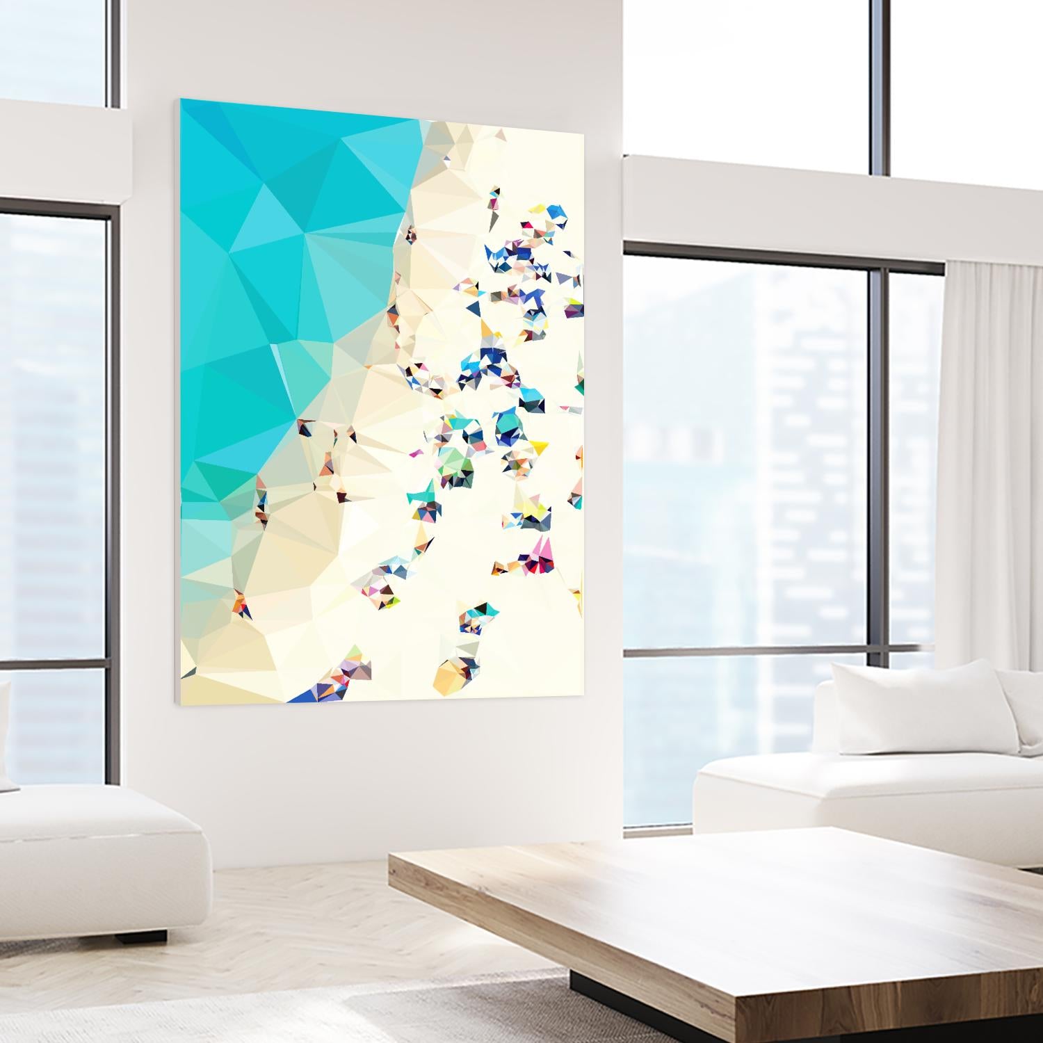 Fractal Beach 2 by THE Studio on GIANT ART - beige contemporary