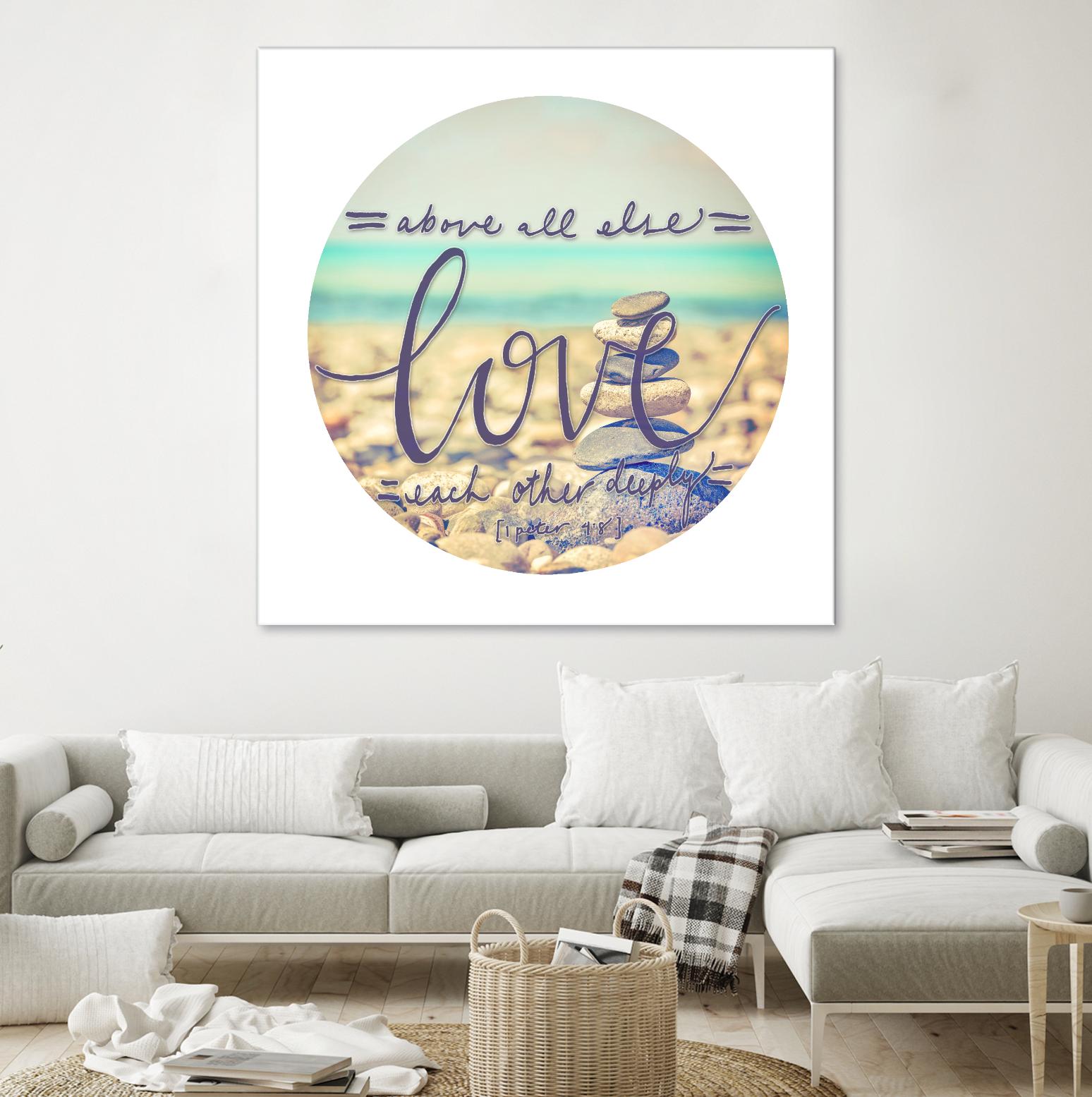 Love Each Other Deeply by THE Studio on GIANT ART - brown photo art