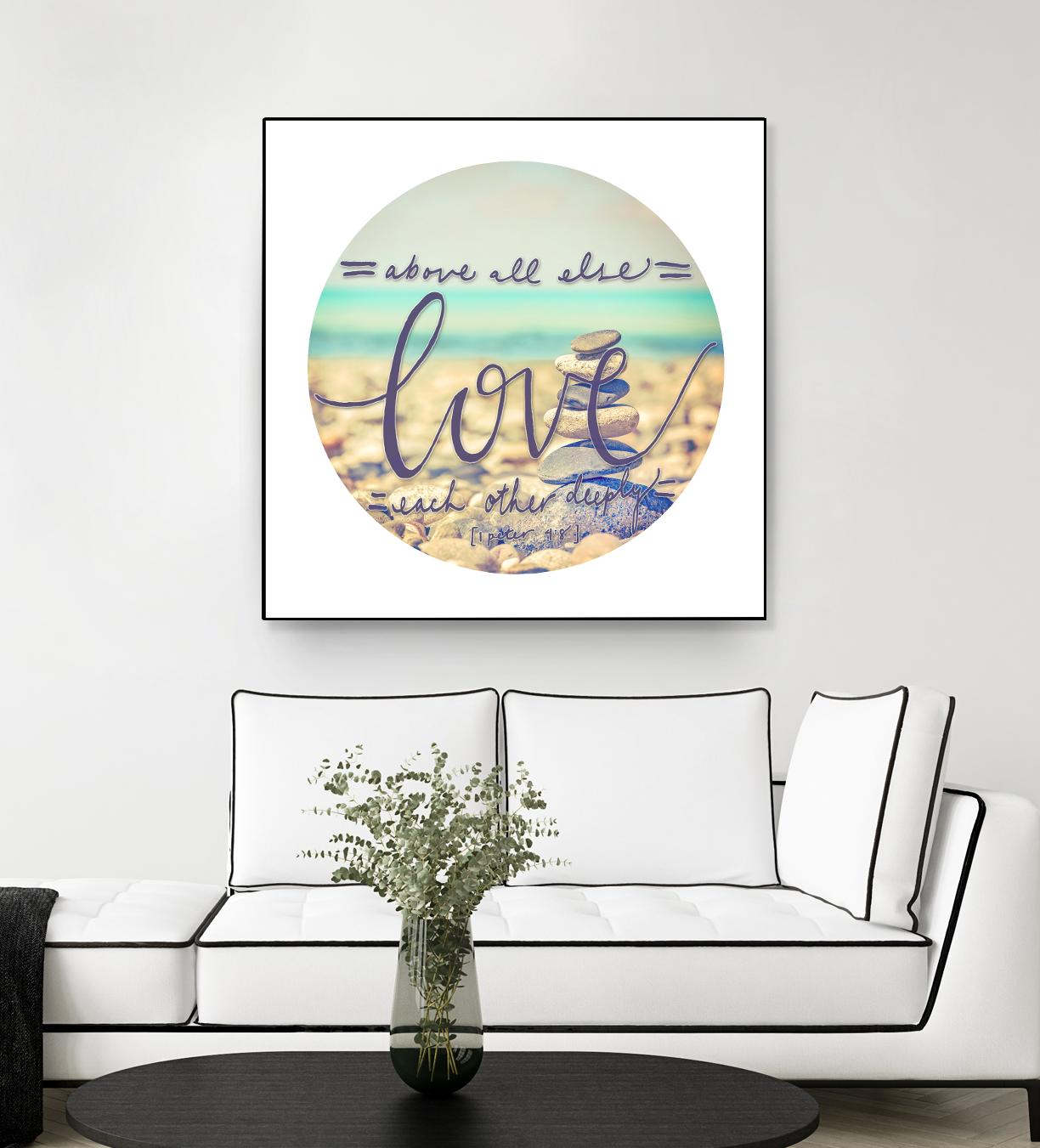 Love Each Other Deeply by THE Studio on GIANT ART - brown photo art